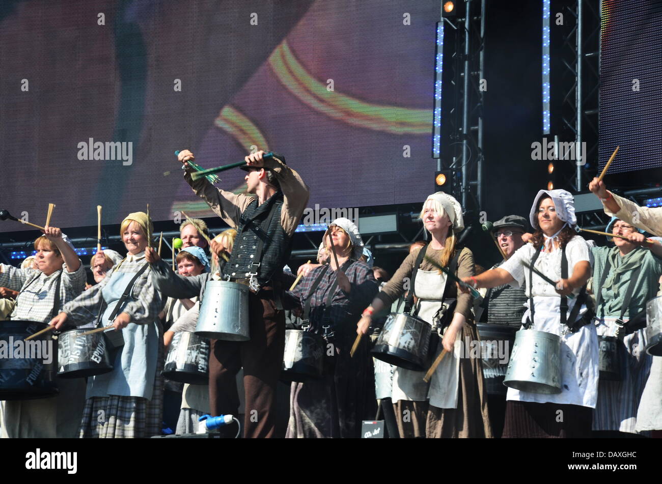 London, UK. 19. Juli 2013. Tausenden besucht das Team London anwesend - Go Local im Queen Elizabeth Olympic Park. Bildnachweis: Siehe Li/Alamy Live News Stockfoto