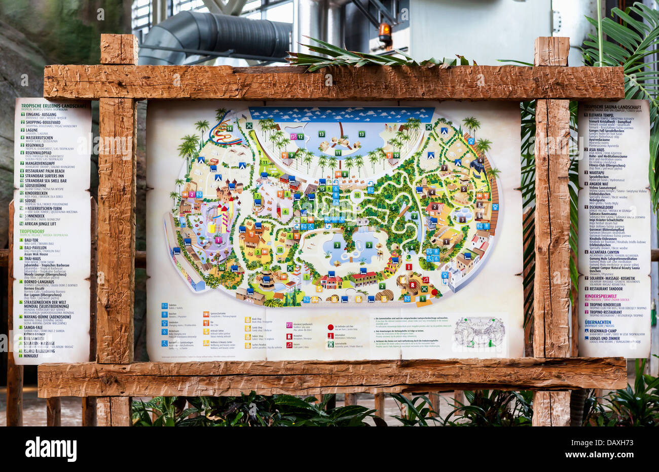 Karte von Tropical Islands Resort - ein Theme Park in eine ...