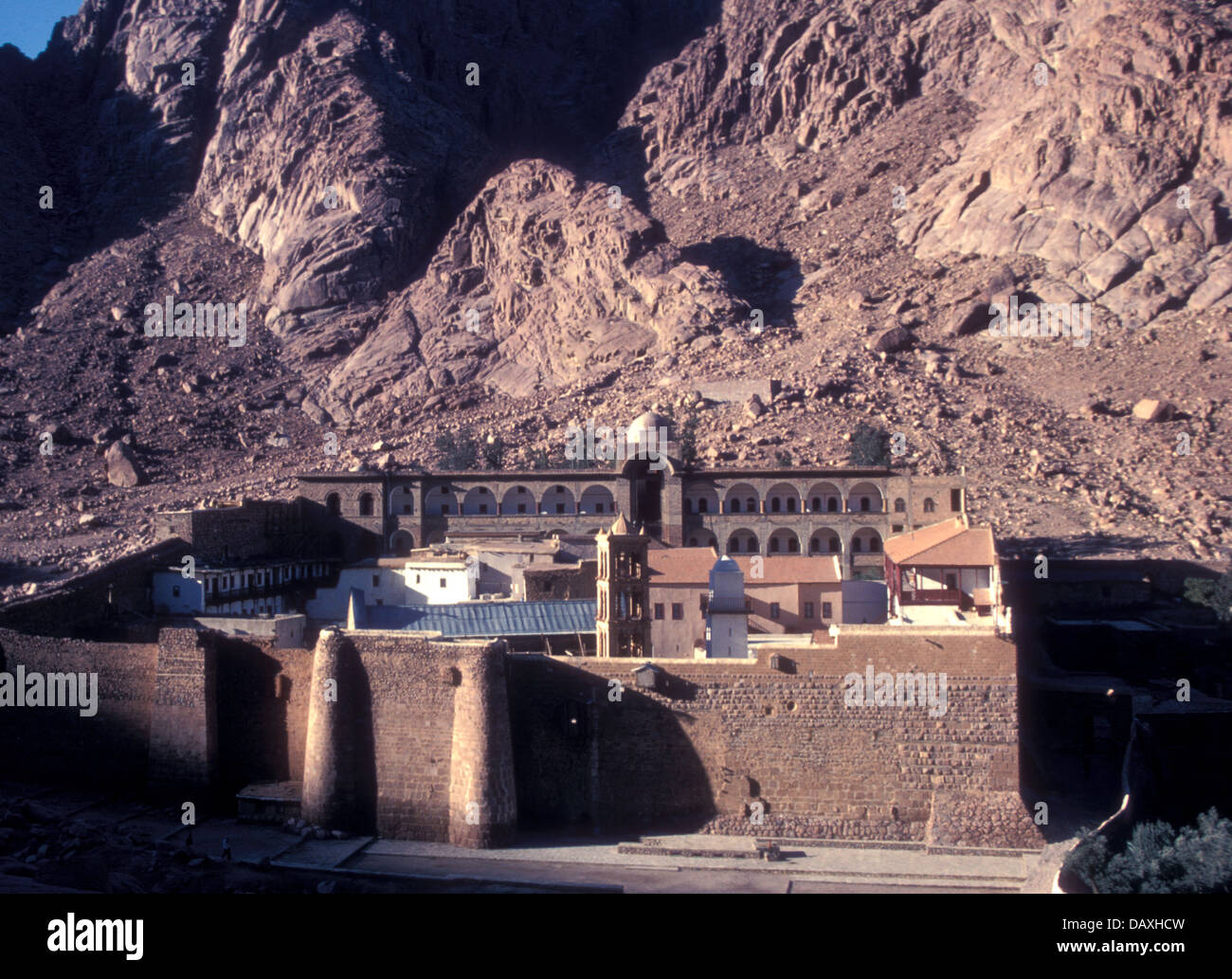 Östlich-orthodoxes Katharinenkloster unter dem Berg Sinai, Ägypten Stockfoto