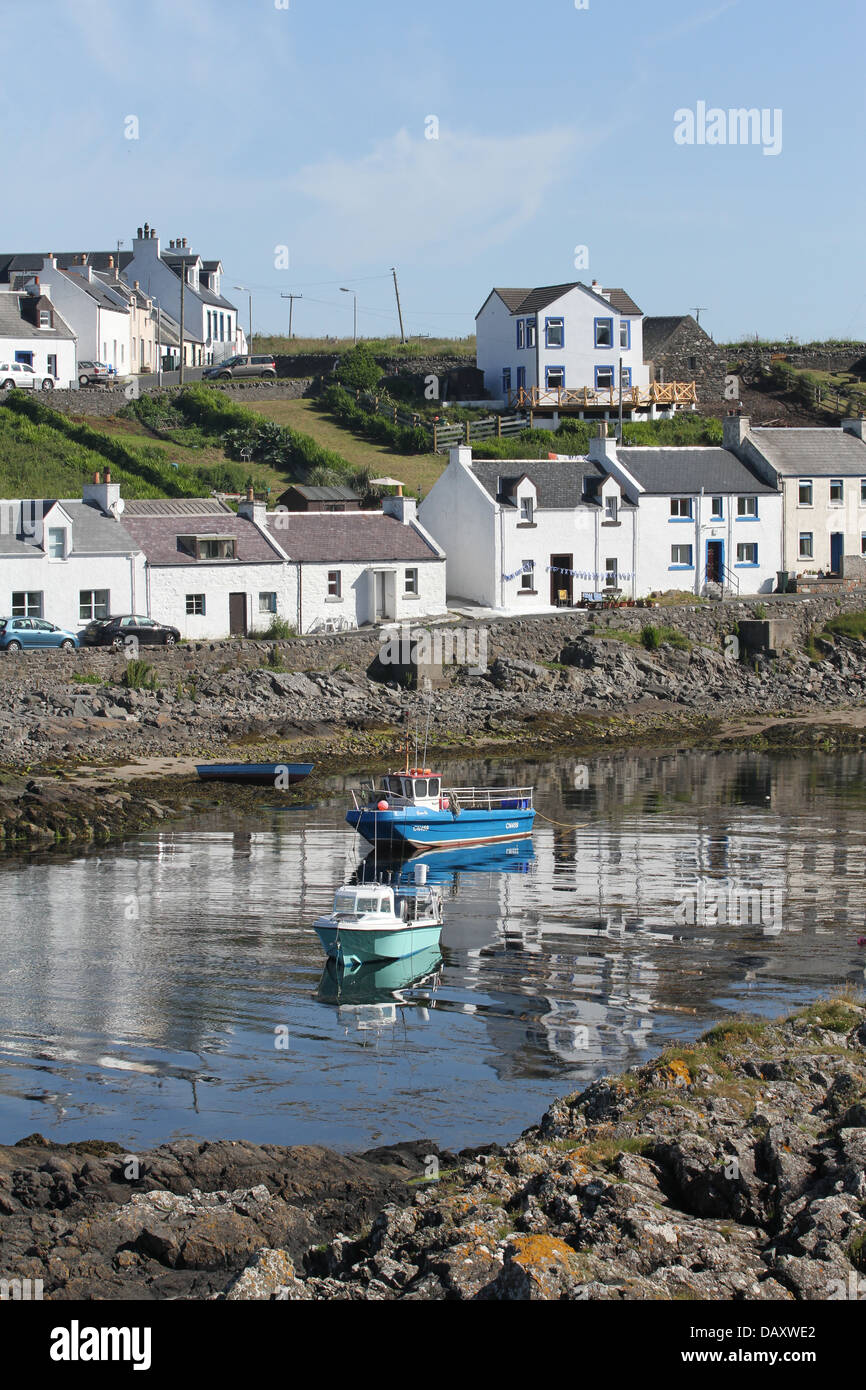 Portnahaven waterfront Insel Islay Schottland Juli 2013 Stockfoto