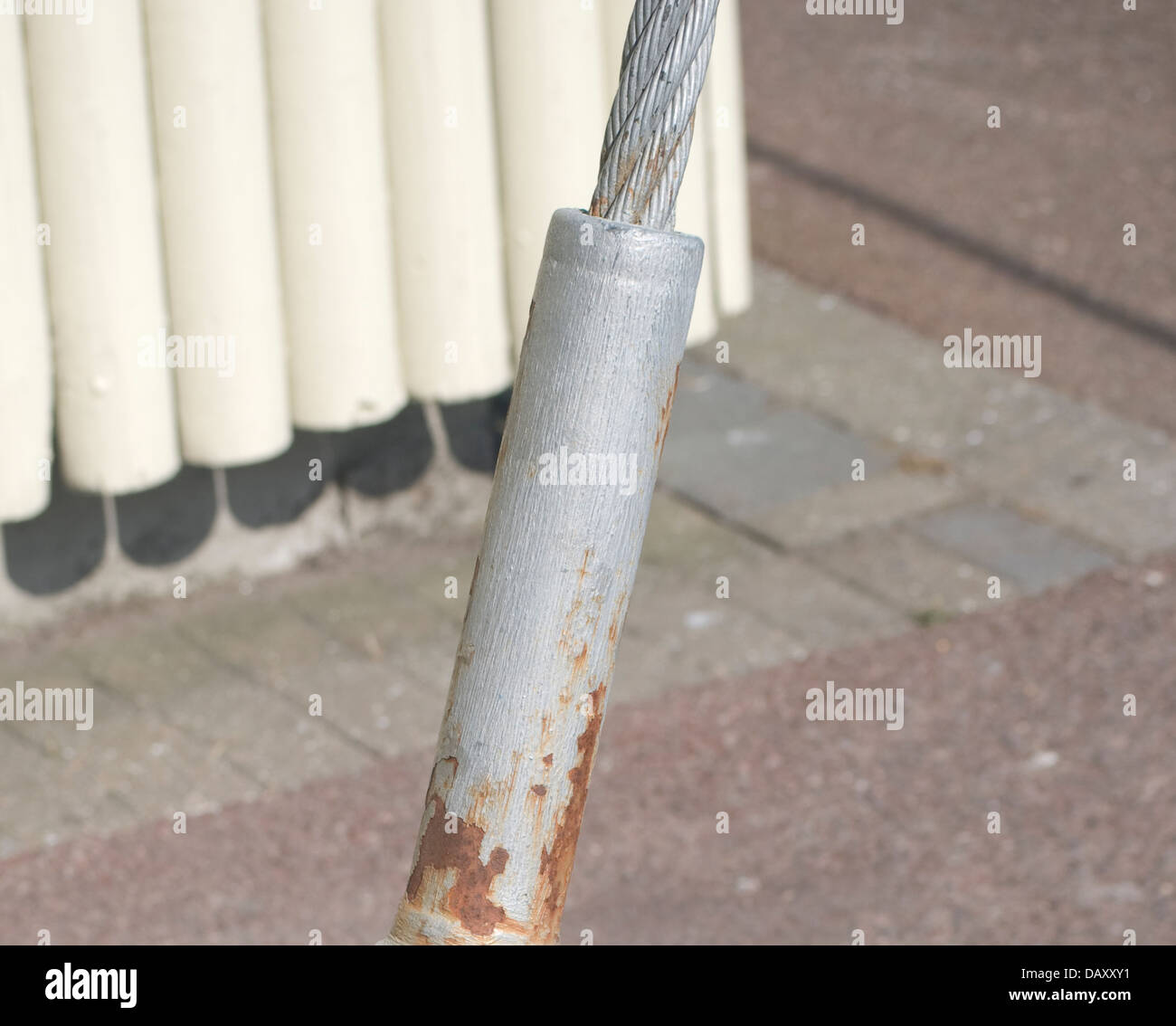 Rusty Pole Stockfoto