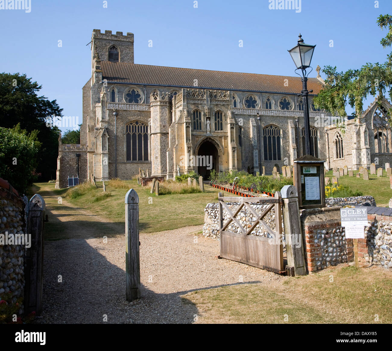 Pfarrkirche St. Margaret Cley nächstes Meer Norfolk England Stockfoto
