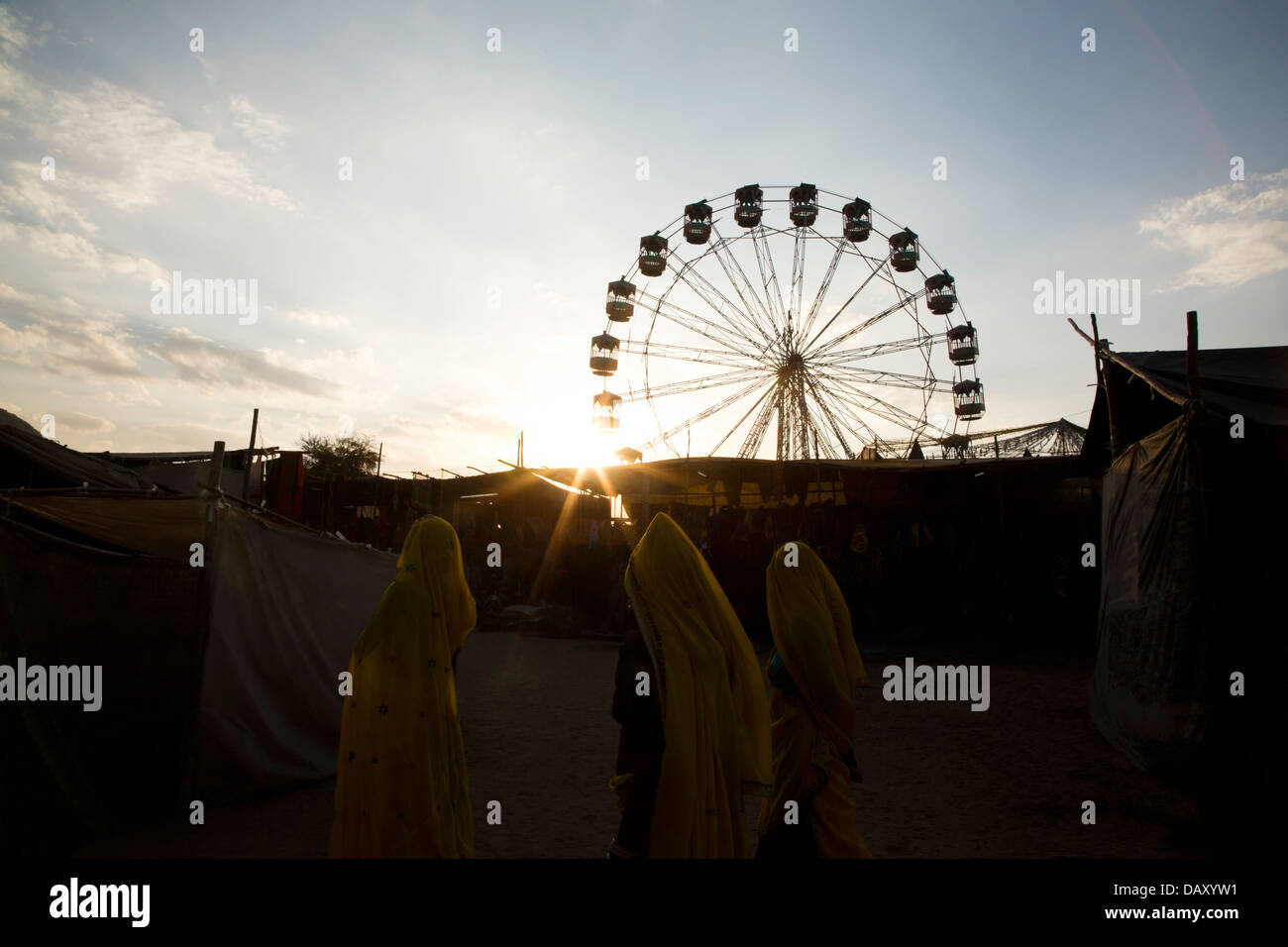 Pushkar Camel Fair, Pushkar, Ajmer, Rajasthan, Indien Stockfoto