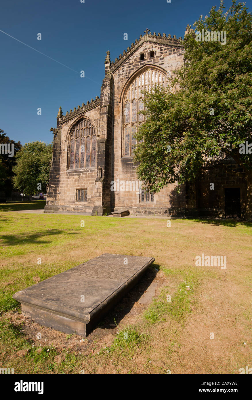 Ostfassade des Halifax Münsters Stockfoto