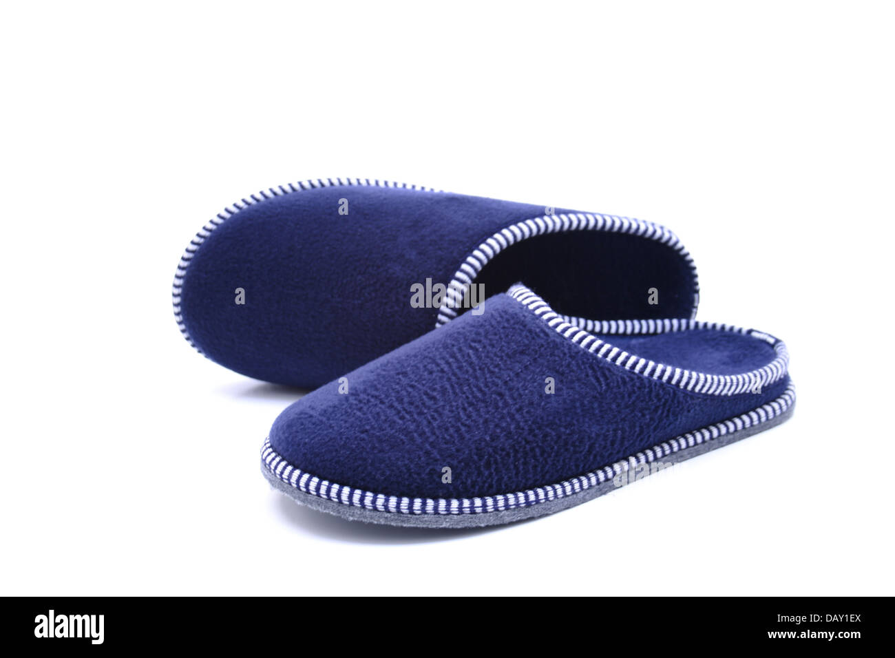 Blaues Haus-Schuhe Stockfoto