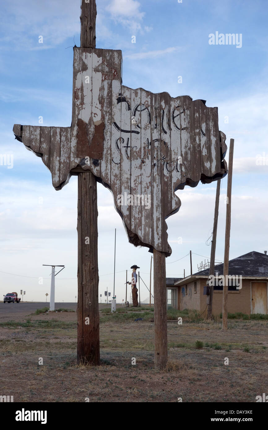 Großen Tex neben Highway 54 in Conlen Texas Stockfoto