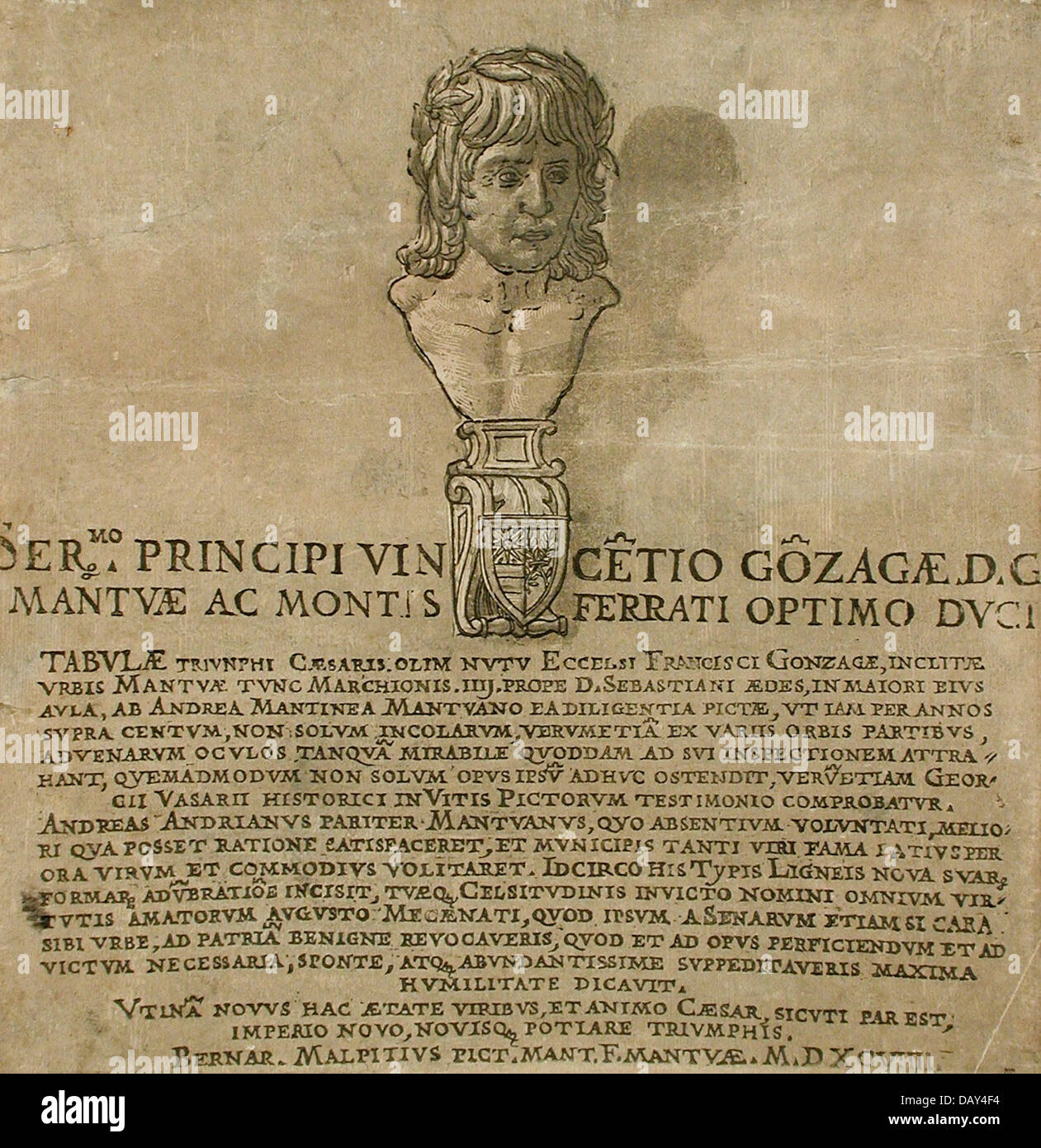 Frontispiz für den Triumph des Julius Caesar M.91.88 Stockfoto