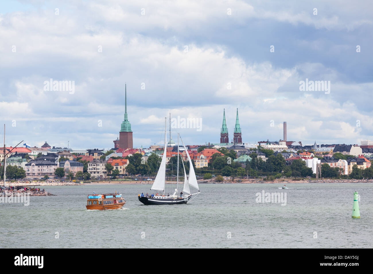 Der große Schiffe Rennen, Ostsee 2013 Helsinki Stockfoto