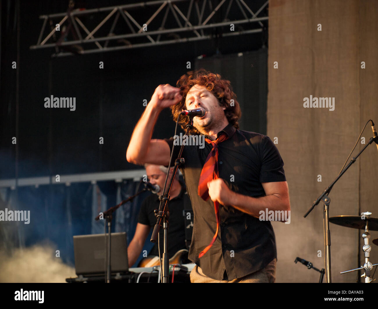 Porto, Portugal, 20. Juli, Meo Stuten Vivas - Musikfestival, Palco Meo, portugiesische band Virgem Suta Credit: Daniel Amado/Alamy Live News Stockfoto