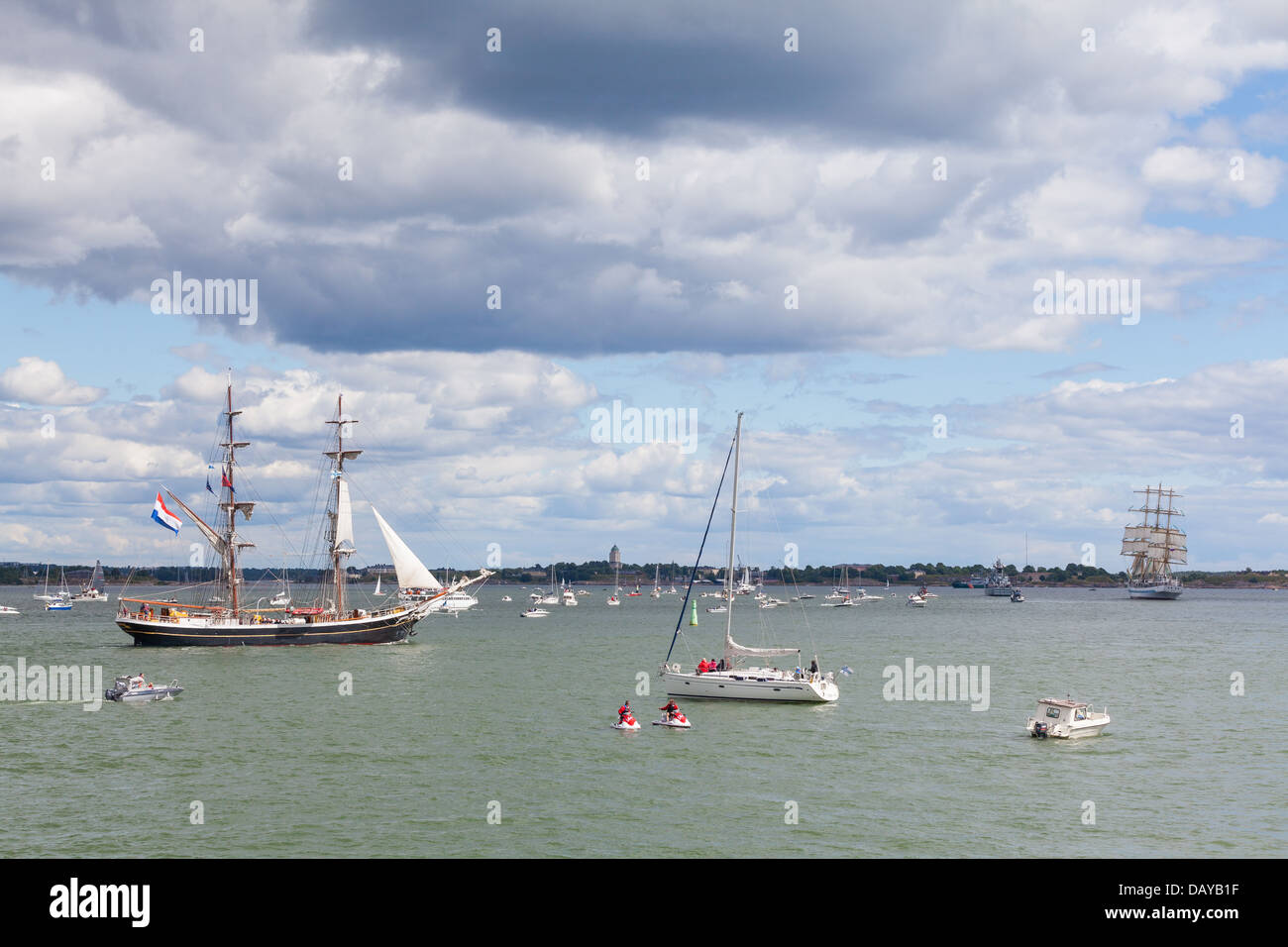 Der große Schiffe Rennen 2013 in Helsinki, Finnland Stockfoto