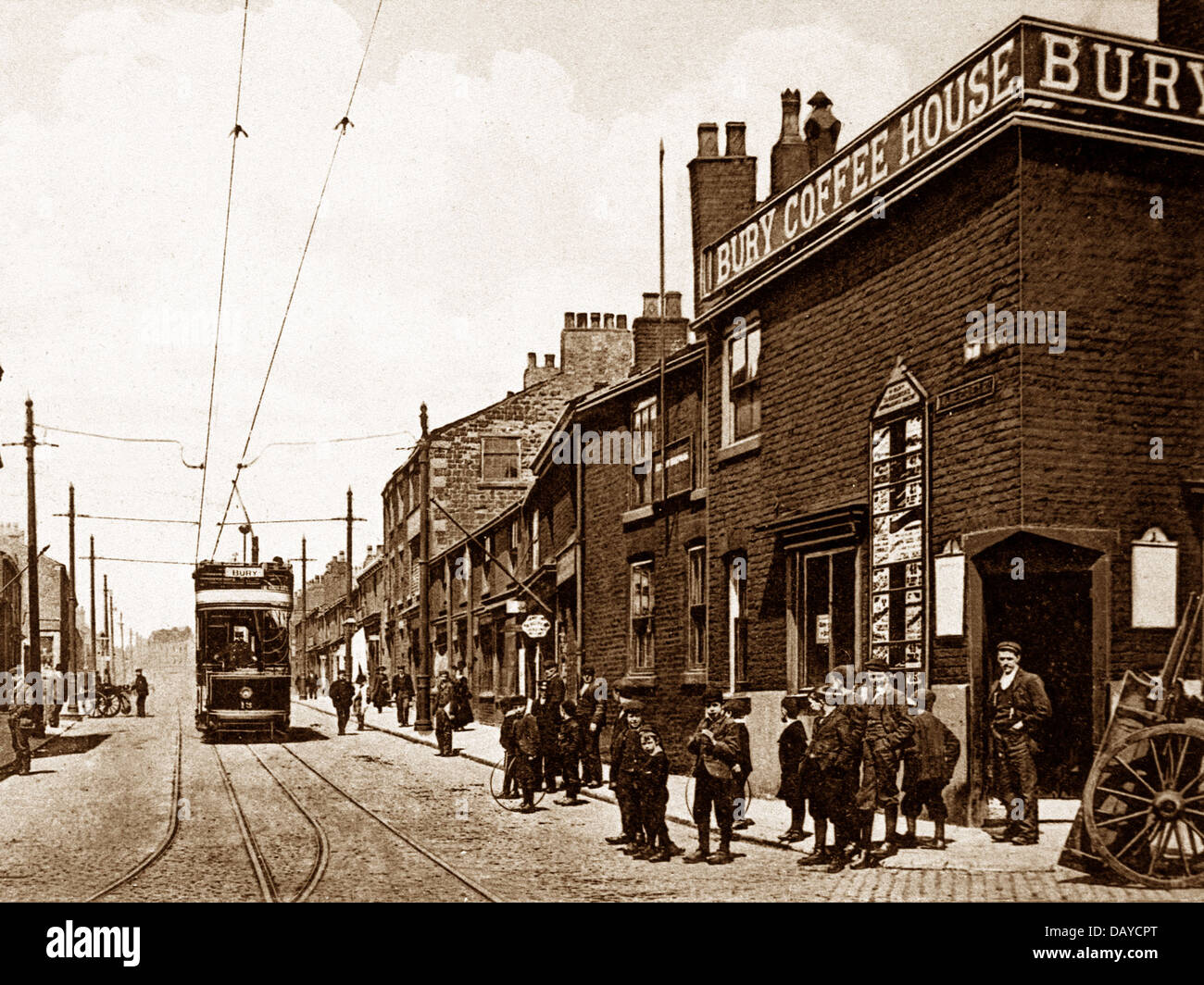 Walmersley Straße frühen 1900er Jahren begraben Stockfoto