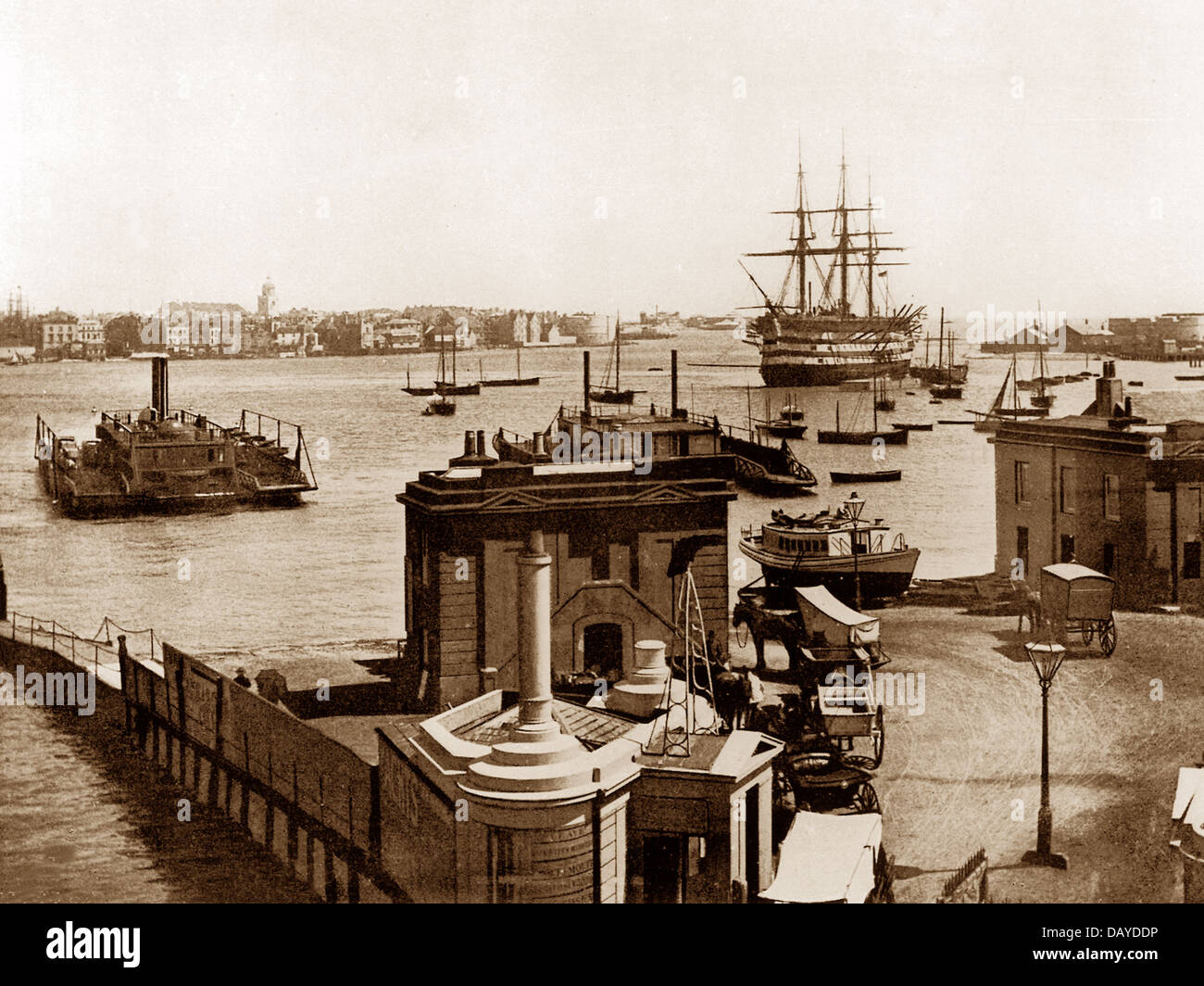 Portsmouth Fähre frühen 1900er Jahren Stockfoto