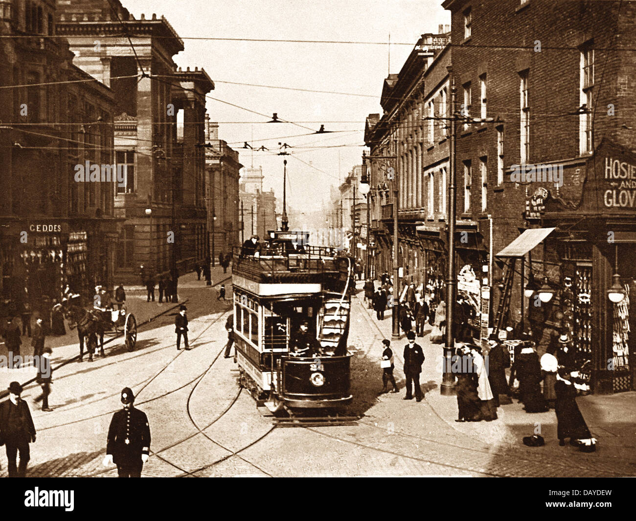 Preston Lancaster Road frühen 1900er Jahren Stockfoto