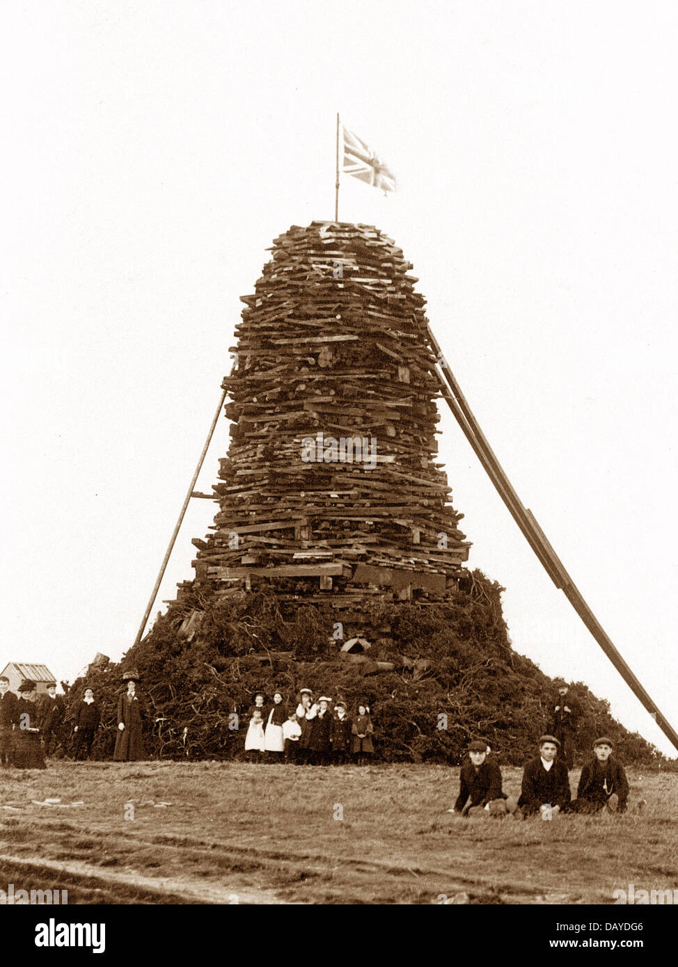 Gauner Krönung Bonfire 22. Juni 1911 Stockfoto