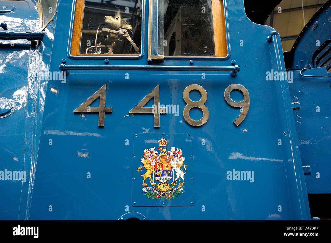 LNER Klasse A4 Pacific 4489 Dominion of Canada auf dem Display in das national Railway Museum York England uk Stockfoto
