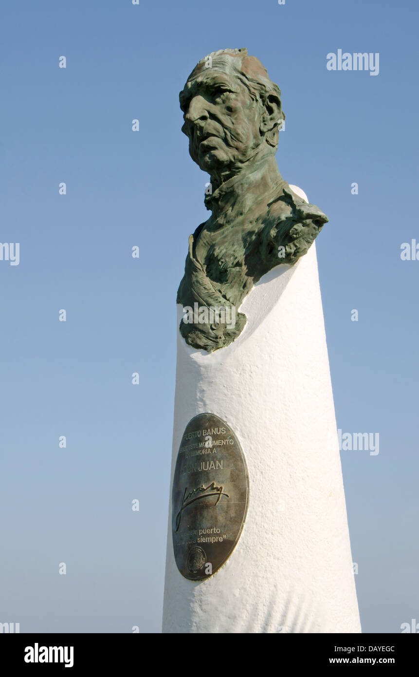 Don Juan de Borbon in den Hafen von Puerto Banus, Marbella gewidmetes