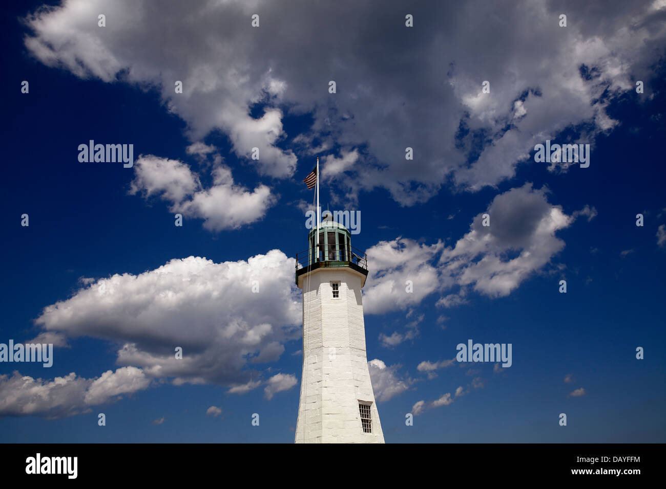 Historischen Scituate Leuchtturm, Scituate, Massachusetts Stockfoto
