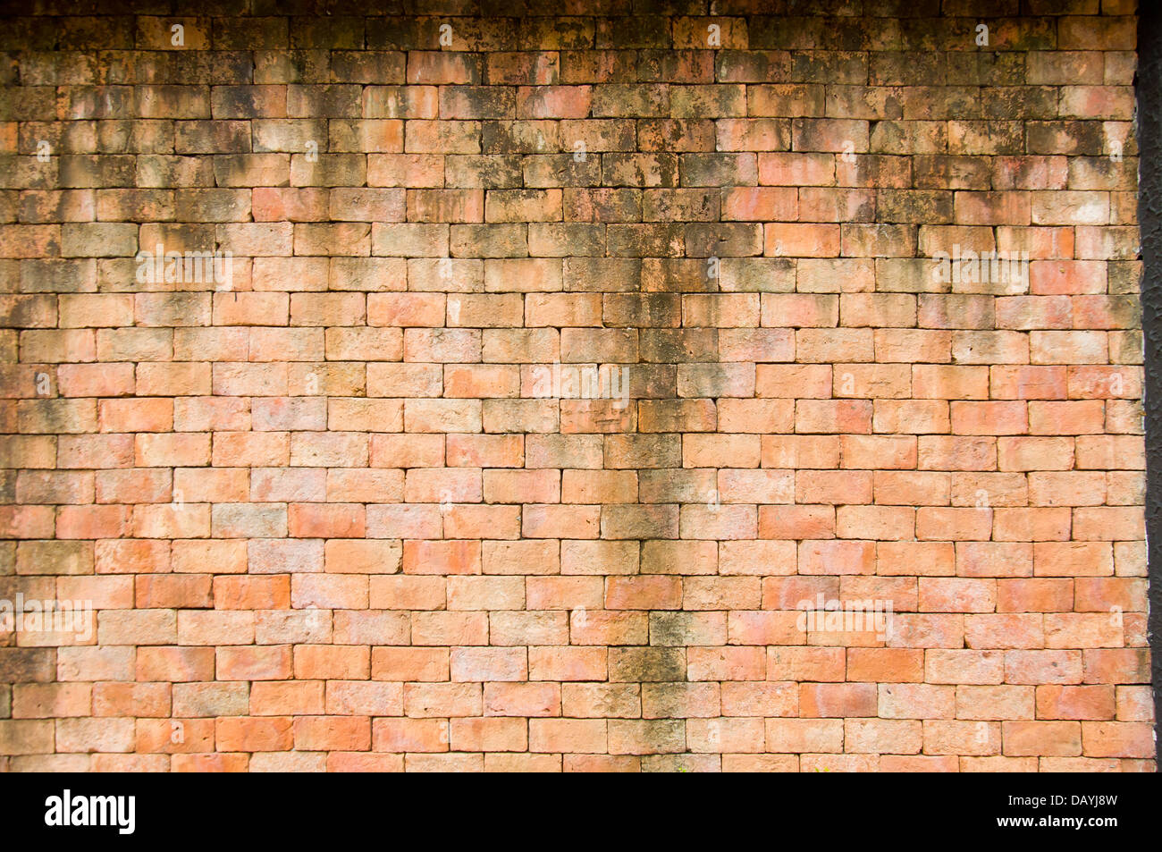 alte rote Ziegel Wand Hintergrund Stockfoto