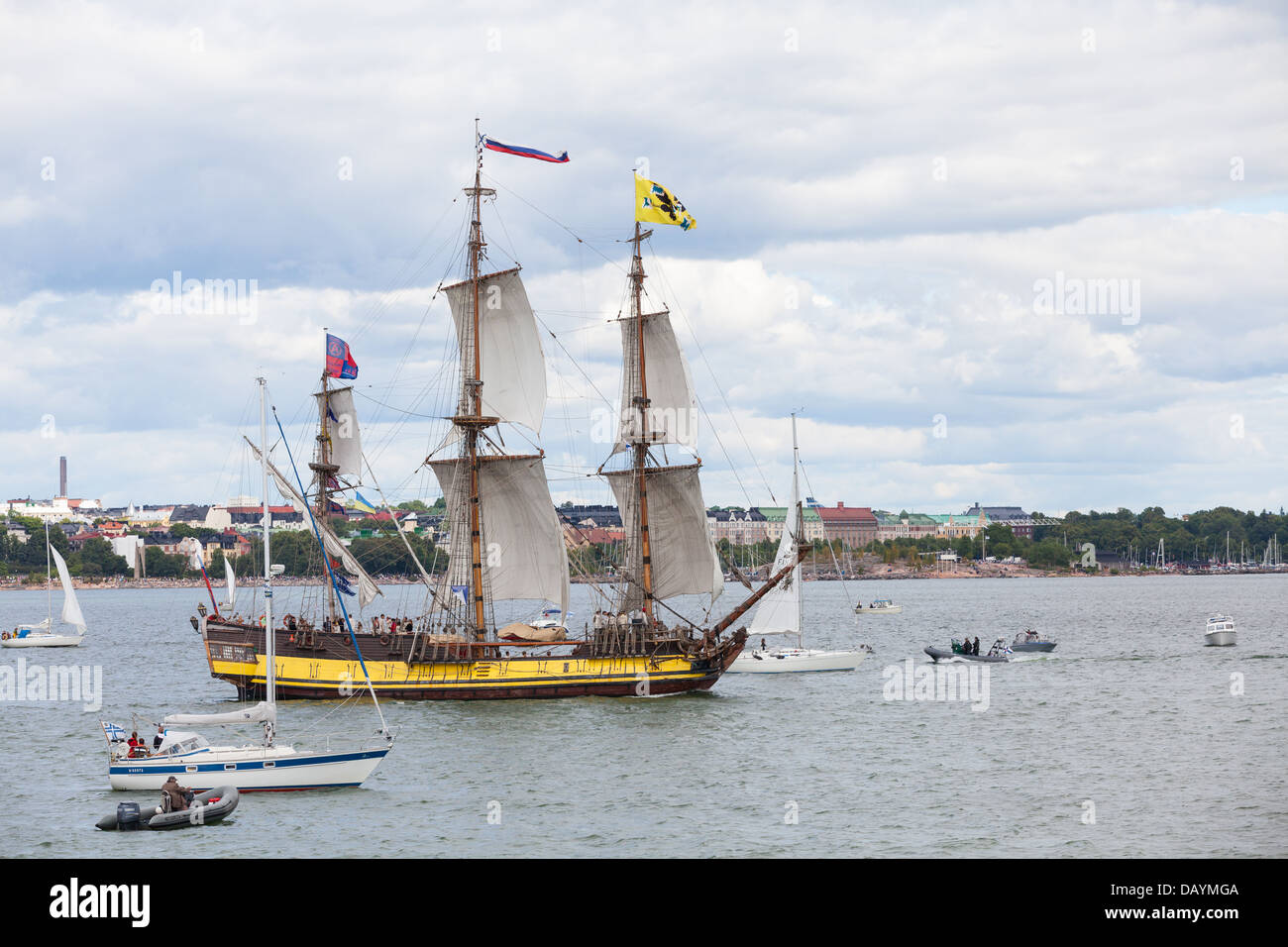 Der große Schiffe Rennen 2013 in Helsinki, Finnland Stockfoto