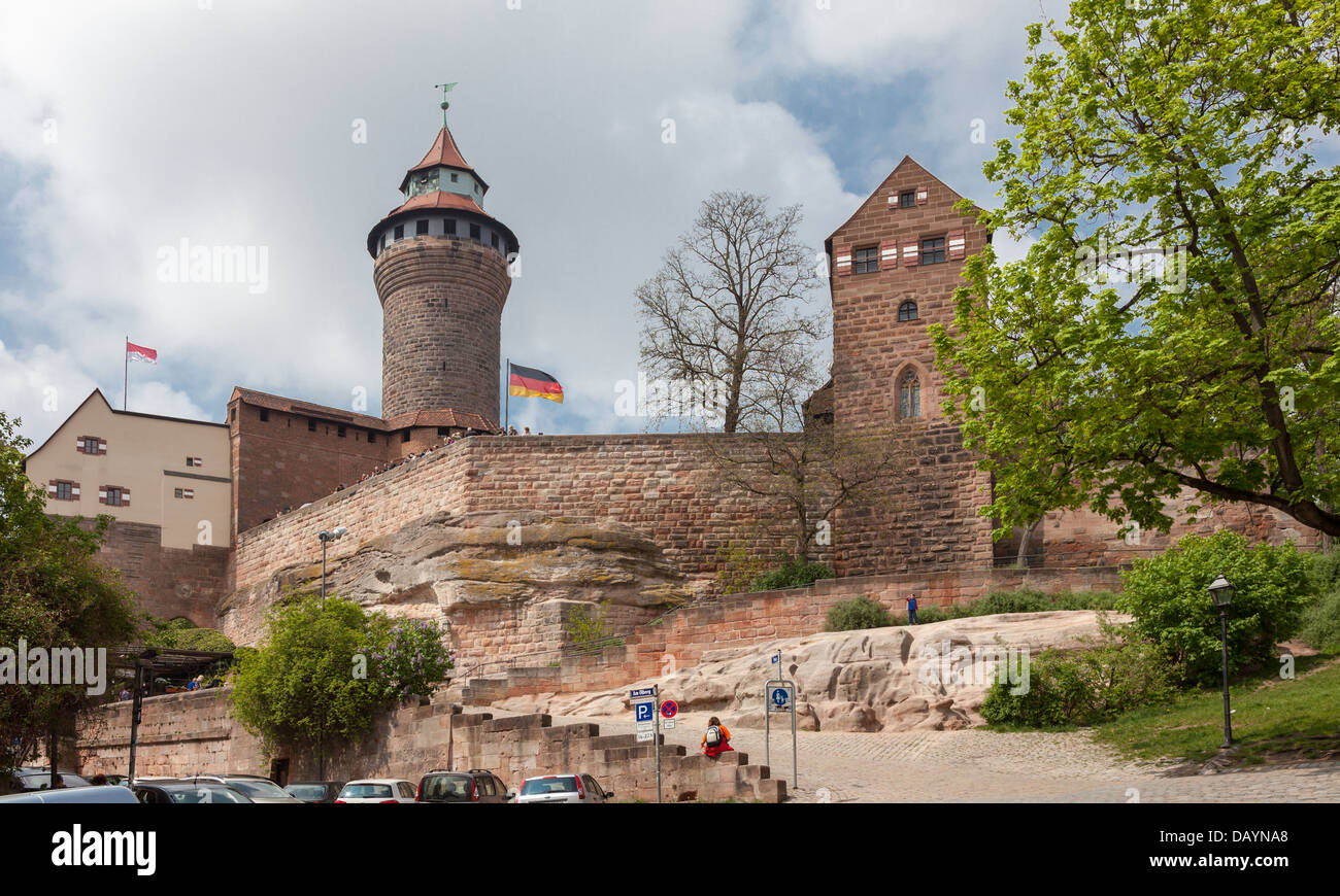 Burg, Nürnberg, Deutschland, Europa. Stockfoto