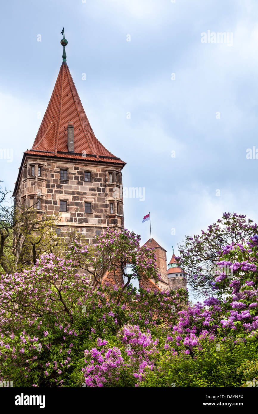 Burg, Nürnberg, Deutschland, Europa. Stockfoto