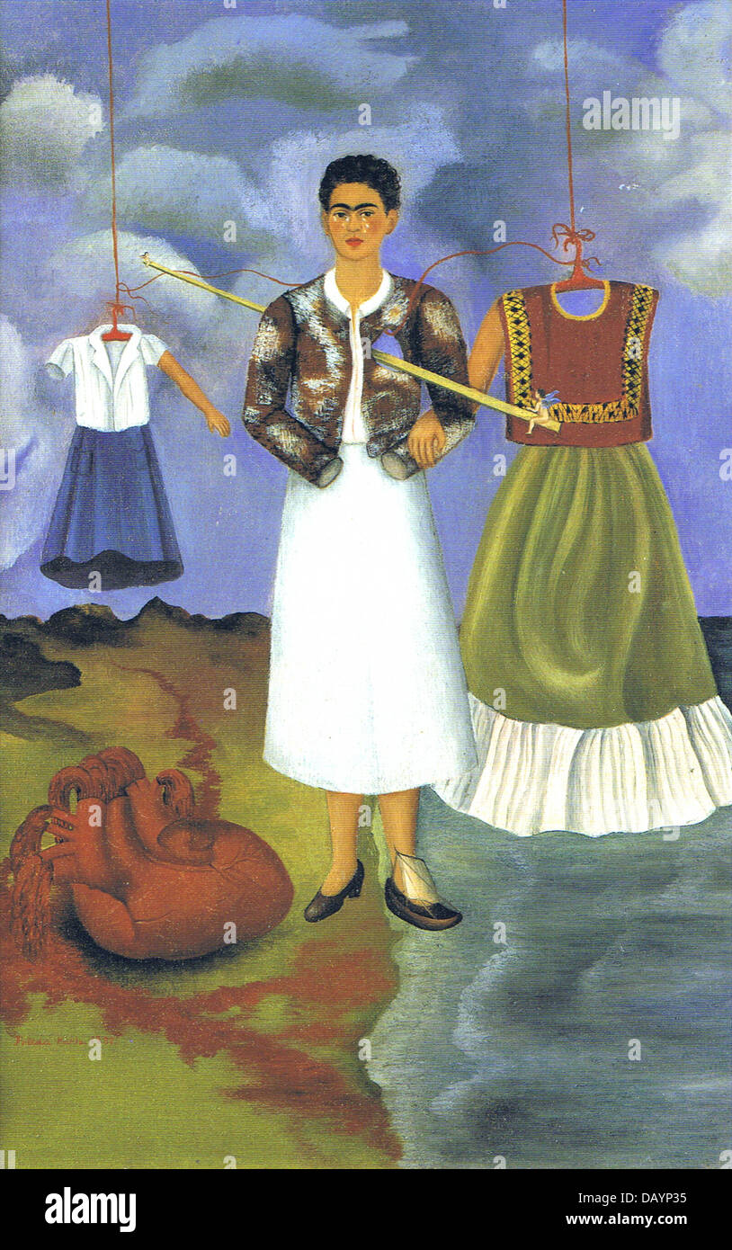 Frida Kahlo Selbstbildnis Speicher aka Herzen 1937 Stockfoto