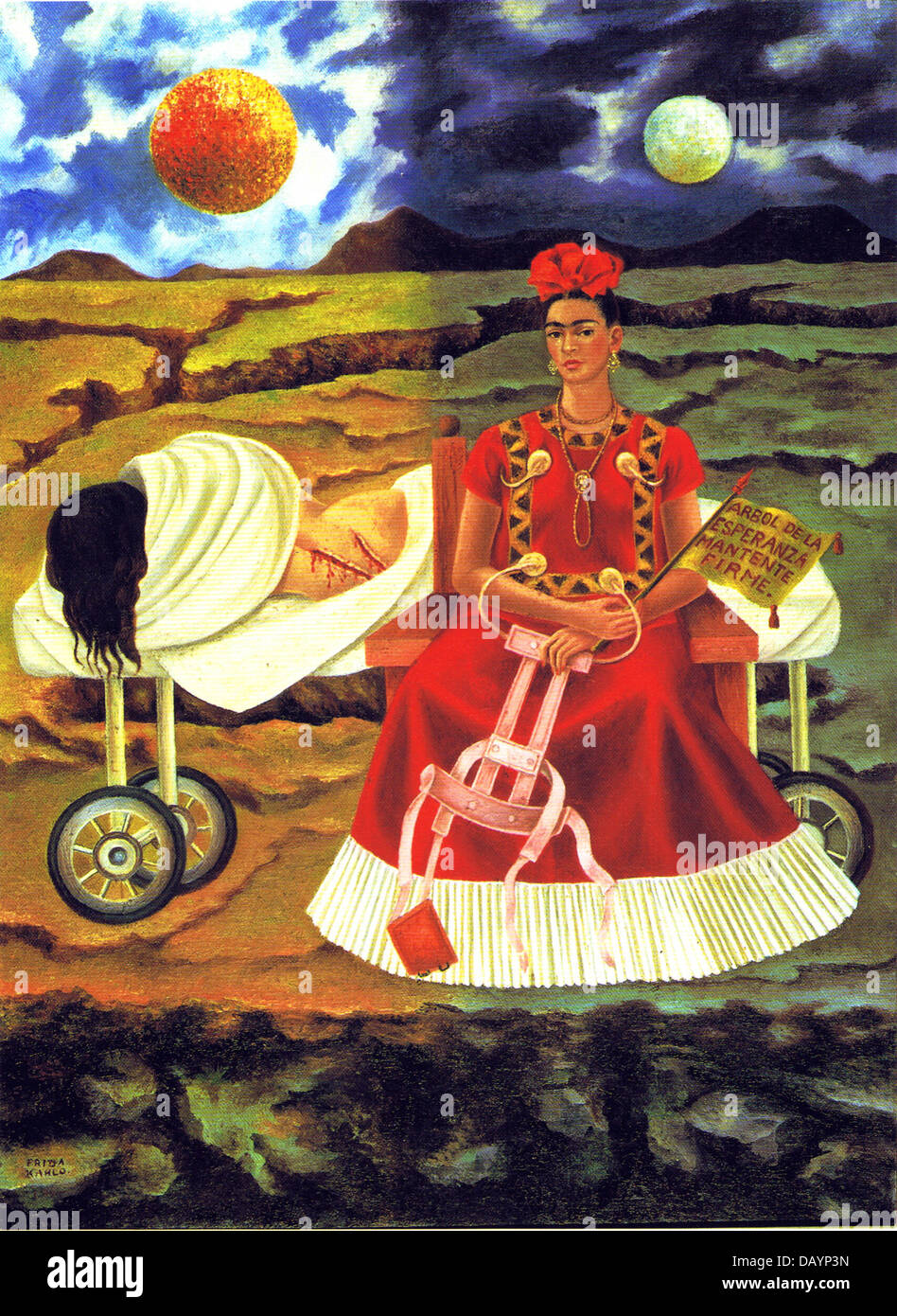 Frida Kahlo Selbstbildnis: - Baum der Hoffnung, schnell stehen! 1946 Stockfoto