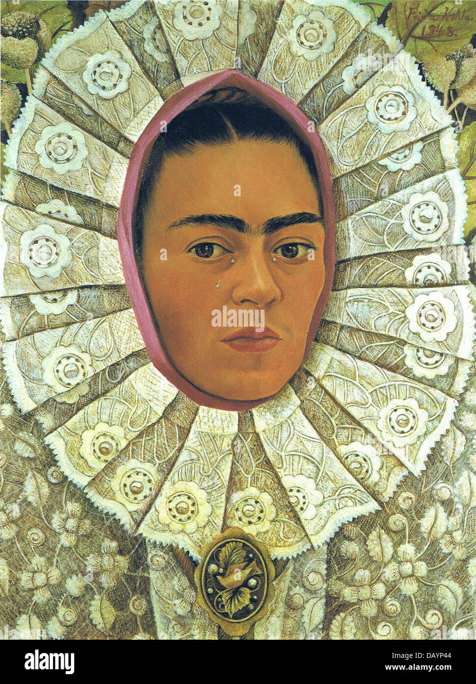 Frida Kahlo Selbstbildnis im Medaillon 1948 Stockfoto