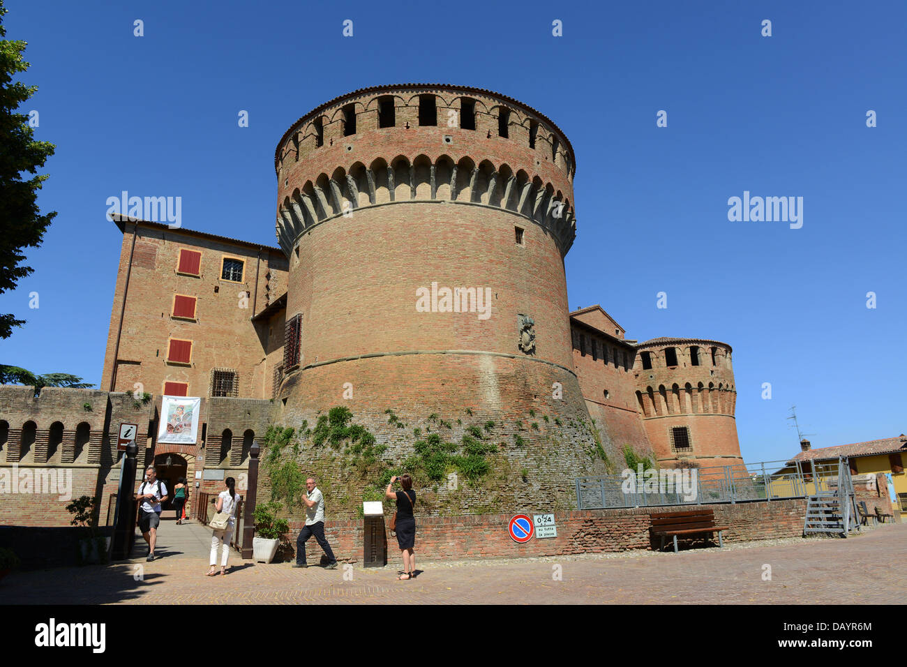 Dozza Italien Castello Sforzesco der Dozza Stockfoto