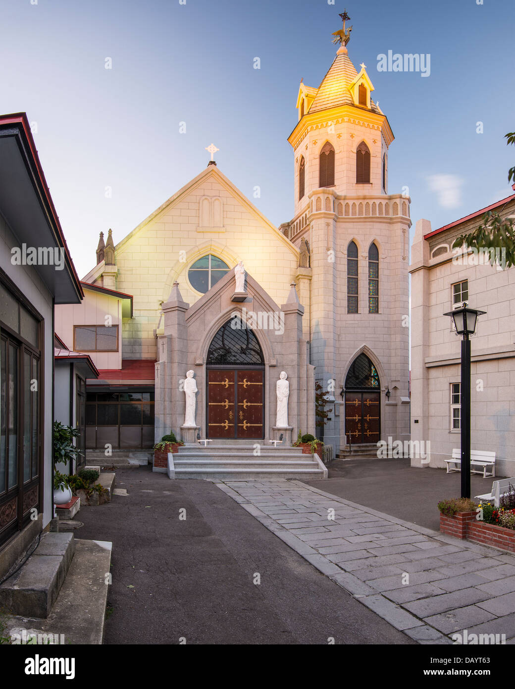 Motomachi katholische Kirche. Die Kirche stammt aus 1877. Stockfoto