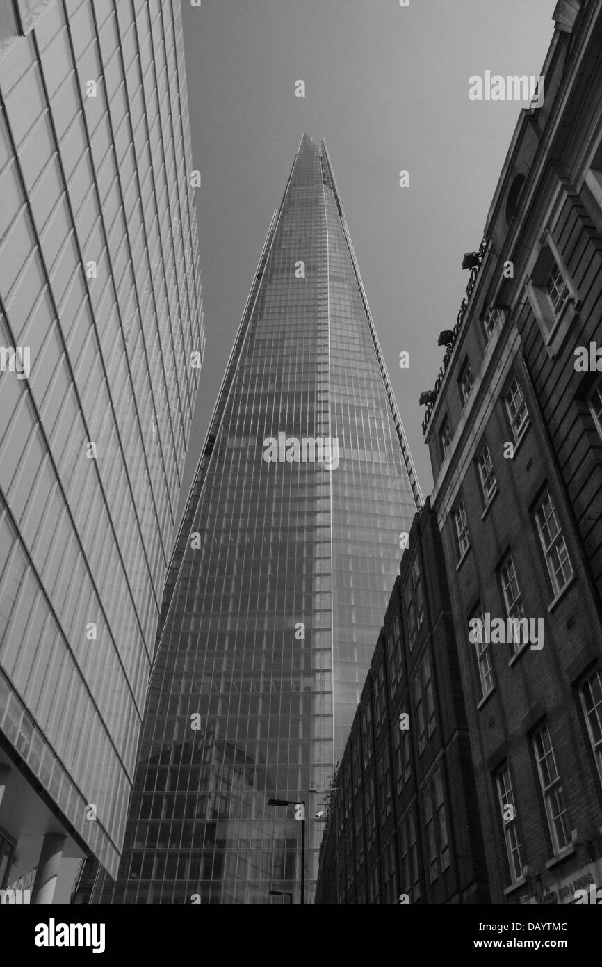 die Scherbe von Renzo Piano entworfen ist Europas höchste Gebäude bei 1016 ft-310mt. und ist sichtbar aus in ganz London. Stockfoto