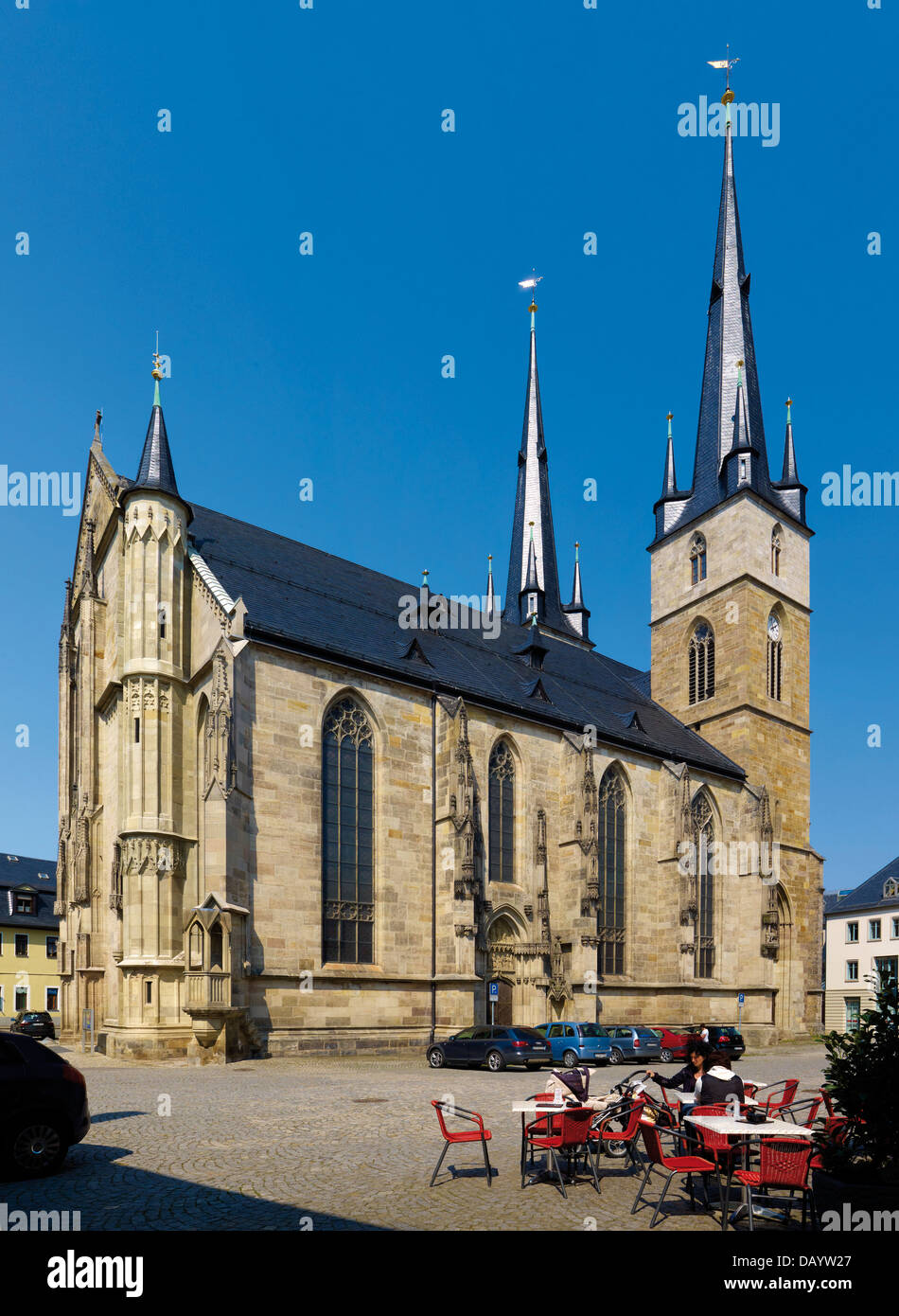 St. Johannes Kirche, Saalfeld, Thüringen, Deutschland Stockfoto