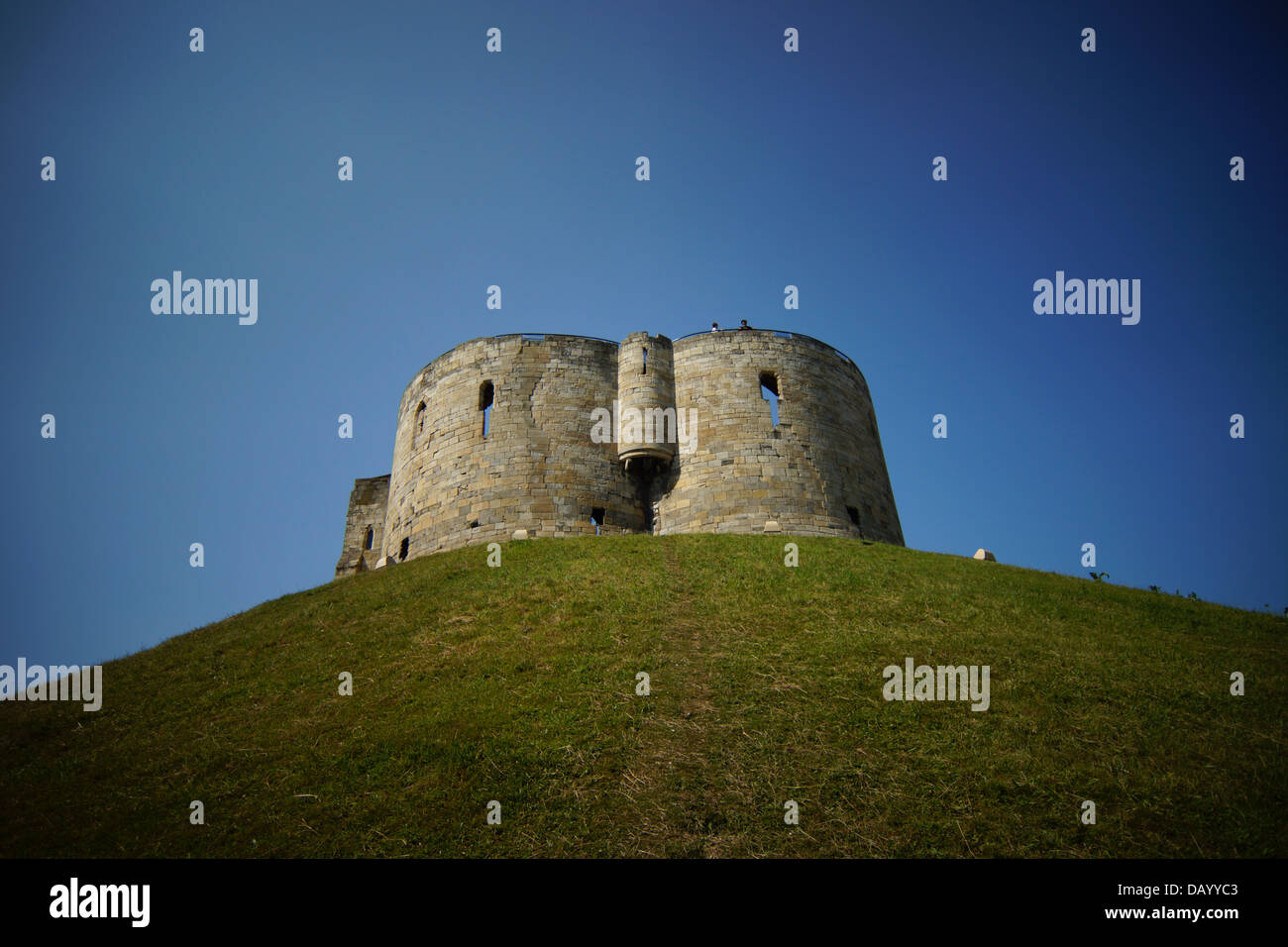 Clifford es Tower, York Castle Stockfoto