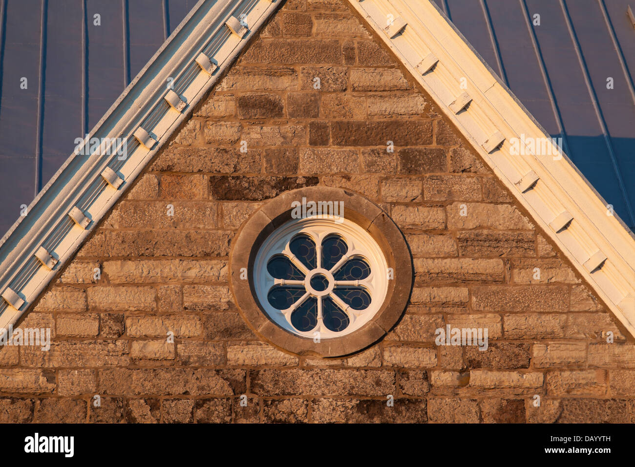 Rundfenster, architektonisches Element. Stockfoto