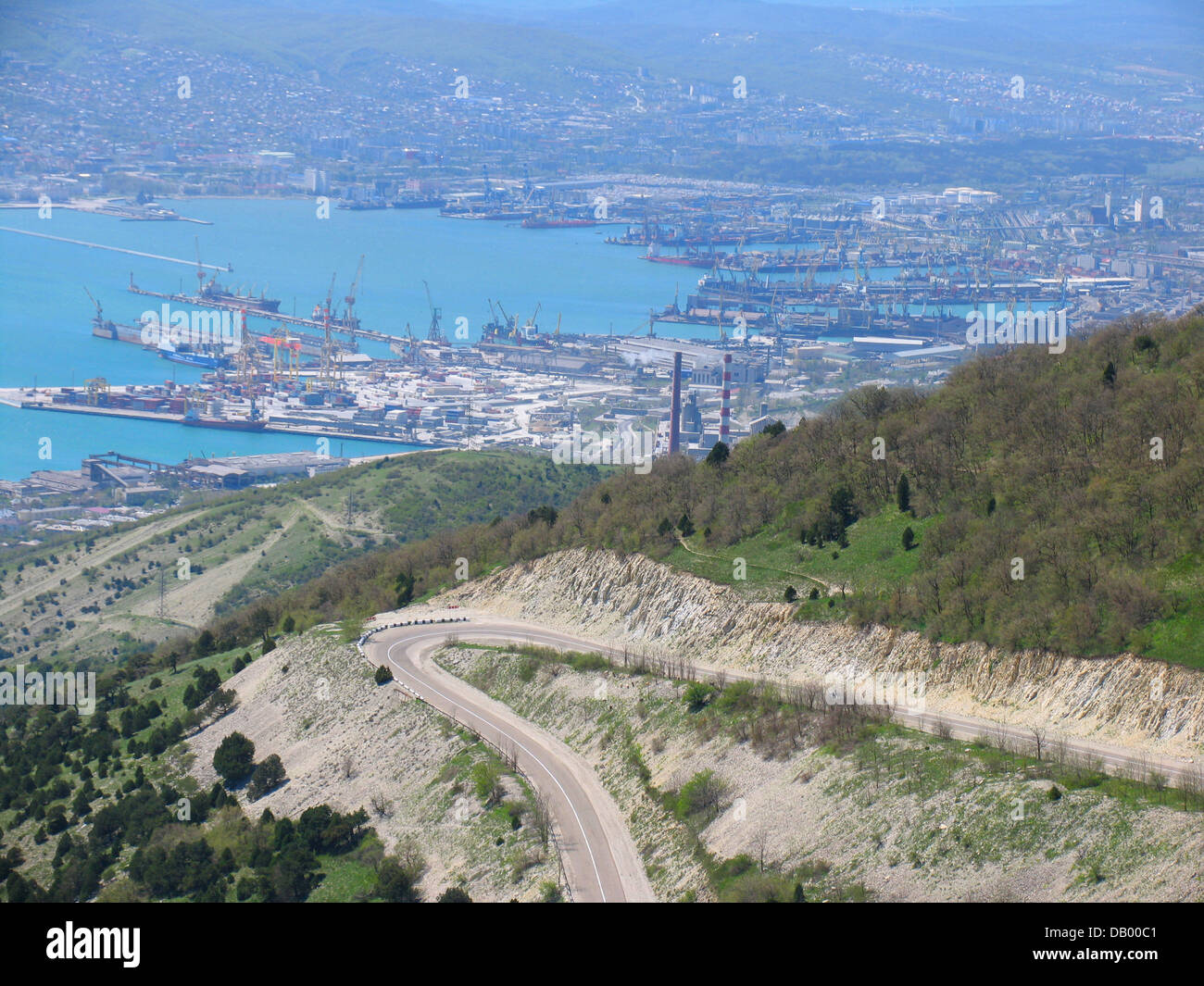 Hafen, Schiffe, Bucht; Noworossijsk, moll Stockfoto