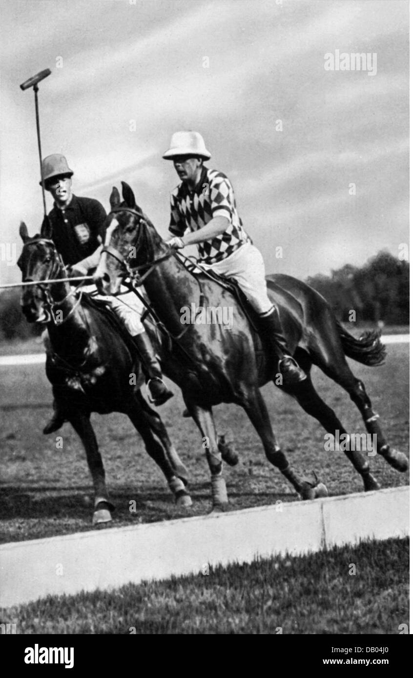 Sport, Polo, Match, Berlin, 1936, Additional-Rights-Clearences-not available Stockfoto