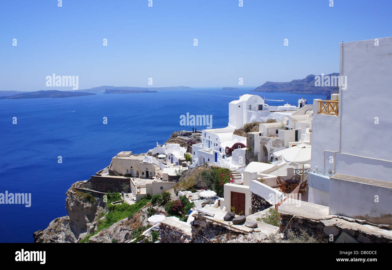 Santorini View Stockfoto