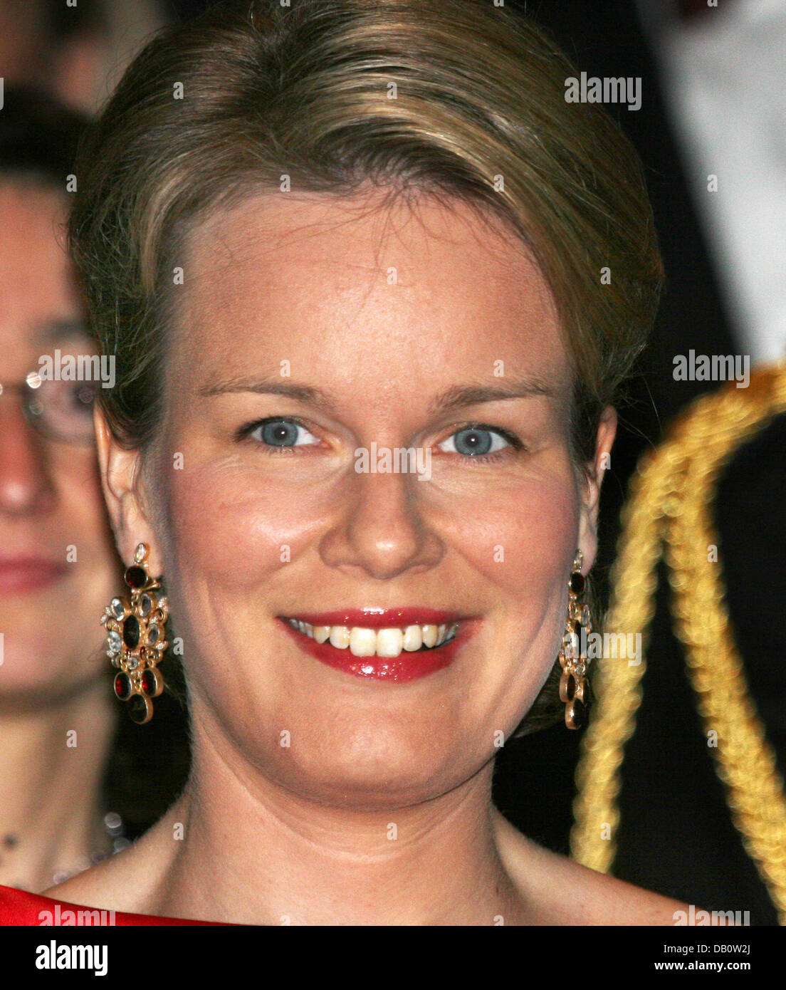 Prinzessin Mathilde besucht einen Gala-Abend ein Unterstützungskomitee der östlichen Flandern für die König-Baudouin-Stiftung in Gent, Belgien, 26. September 2007 organisiert. König-Baudouin-Stiftung ist verpflichtet, eine bessere Gesellschaft, Unterstützung von verschiedenen Projekten aufzubauen. Foto: Albert Nieboer (Achtung: Niederlande) Stockfoto