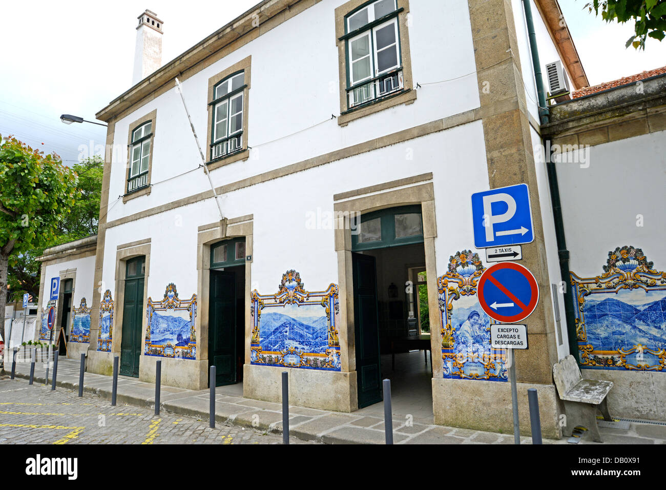 Bahnhof Pinhao oberen Dourotal Portugal Stockfoto