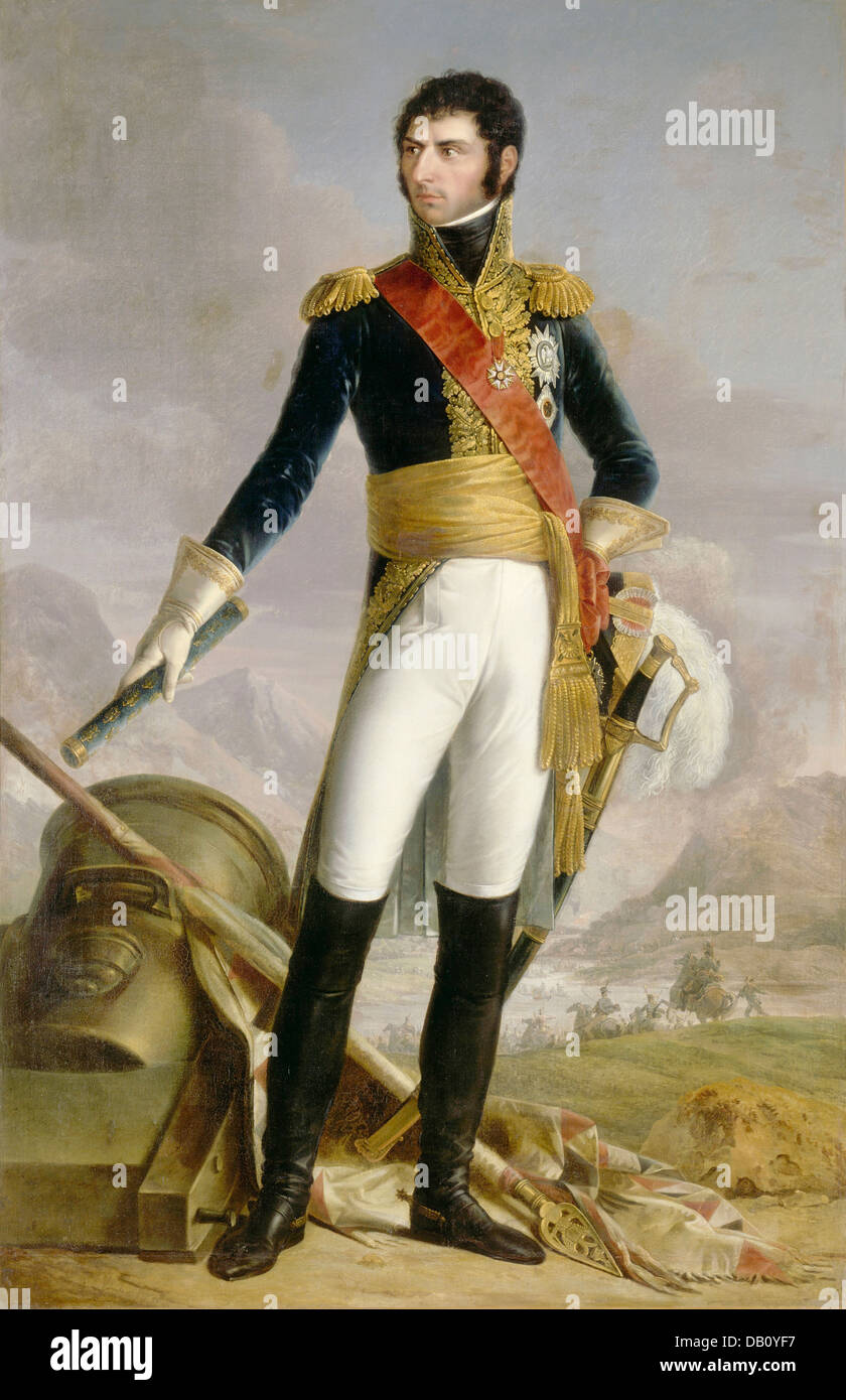 JEAN BERNADOTTE (1763-1844) als König von Schweden und Marschall von Frankreich im Jahre 1818 Stockfoto