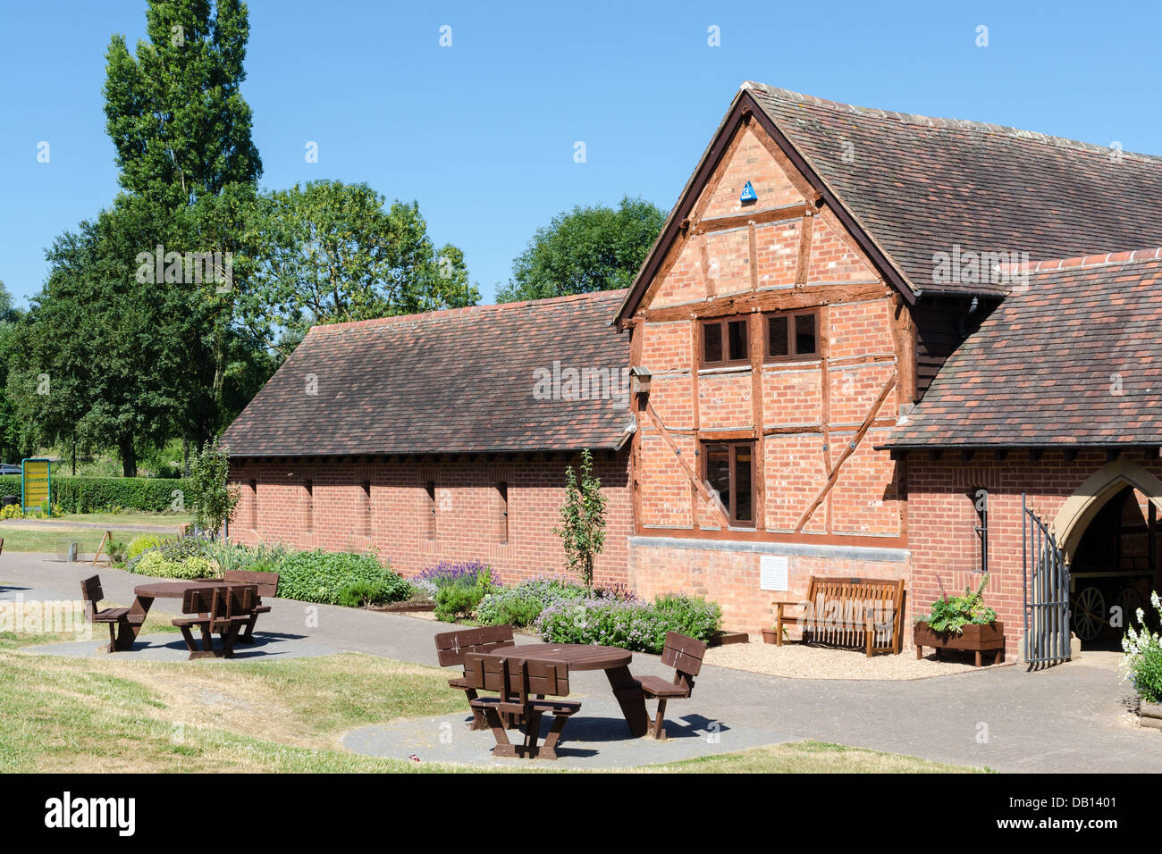 Forge Nadel Mühlenmuseum und Bordesley Abbey Besucherzentrum in der Nähe von Redditch in Worcestershire Stockfoto