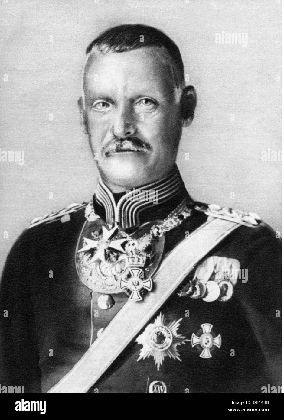 Rupprecht, 18.5.1869 - 2.8.1955, Prinz von Bayern 4.11.1913 - 13.11.1918, deutscher General, Oberbefehlshaber der deutschen 6. Armee 1914 - 1916, Porträt, 1914, Stockfoto