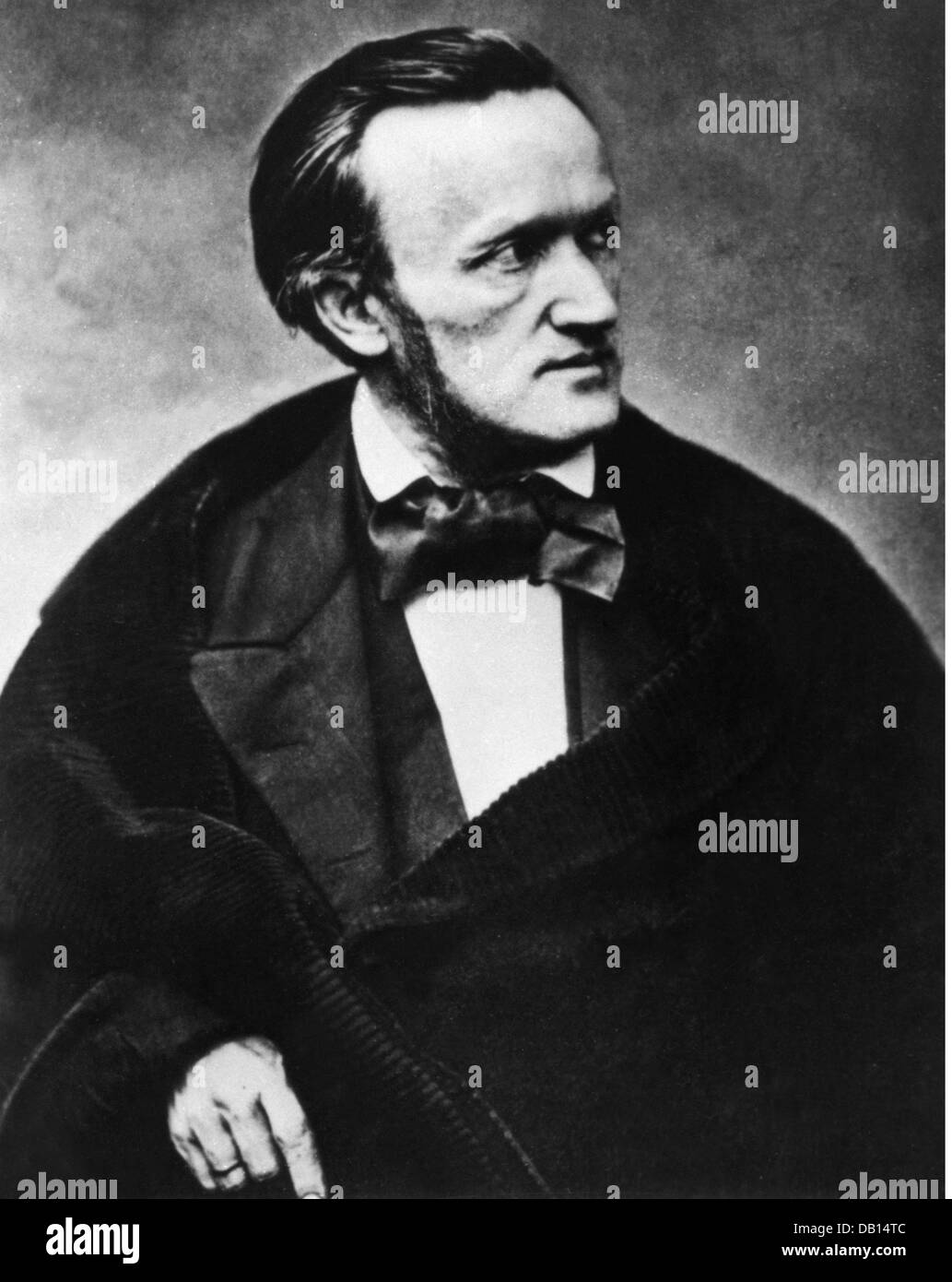 Wagner, Richard, 22.5.1313 - 13.2.1883, deutscher Komponist, halbe Länge, Fotografie von Pierre Petit, Paris, 1861, Stockfoto