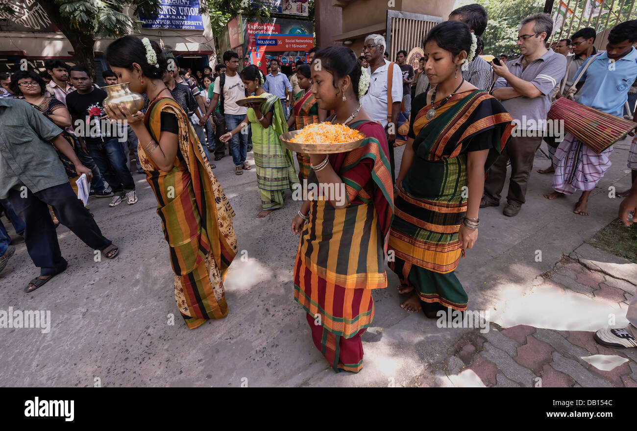 Santhal. Stockfoto