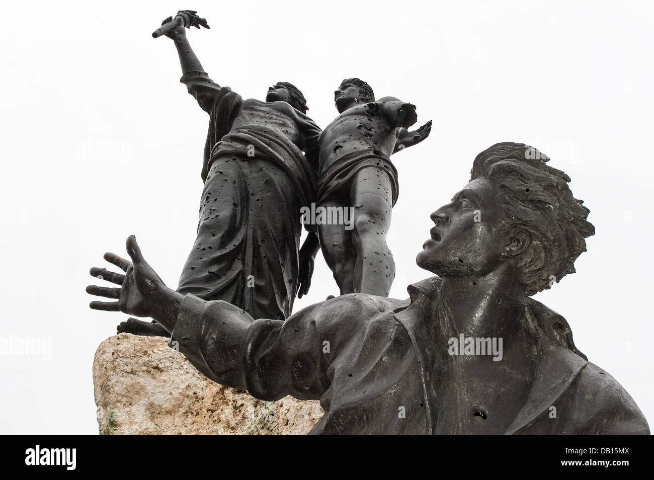 Das Monument der Märtyrer, Helden der libanesischen Unabhängigkeit, im Zentrum von Beirut, Libanon Stockfoto