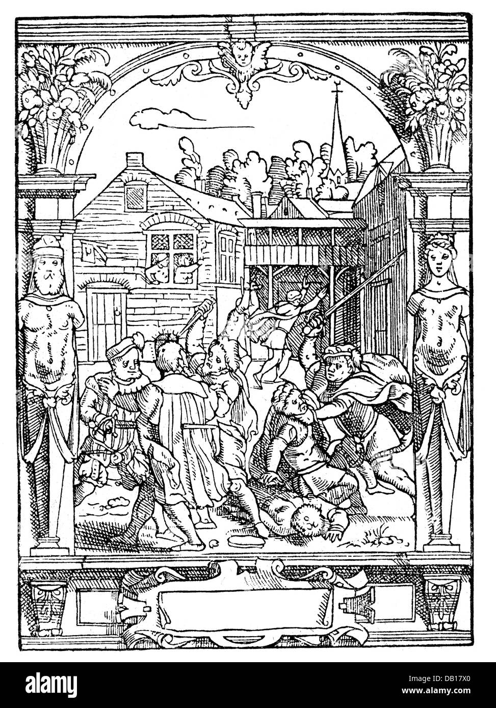 Aufstand der Bruderschaften in Valencia 1520 - 1521, Artist's Urheberrecht nicht geklärt zu werden. Stockfoto