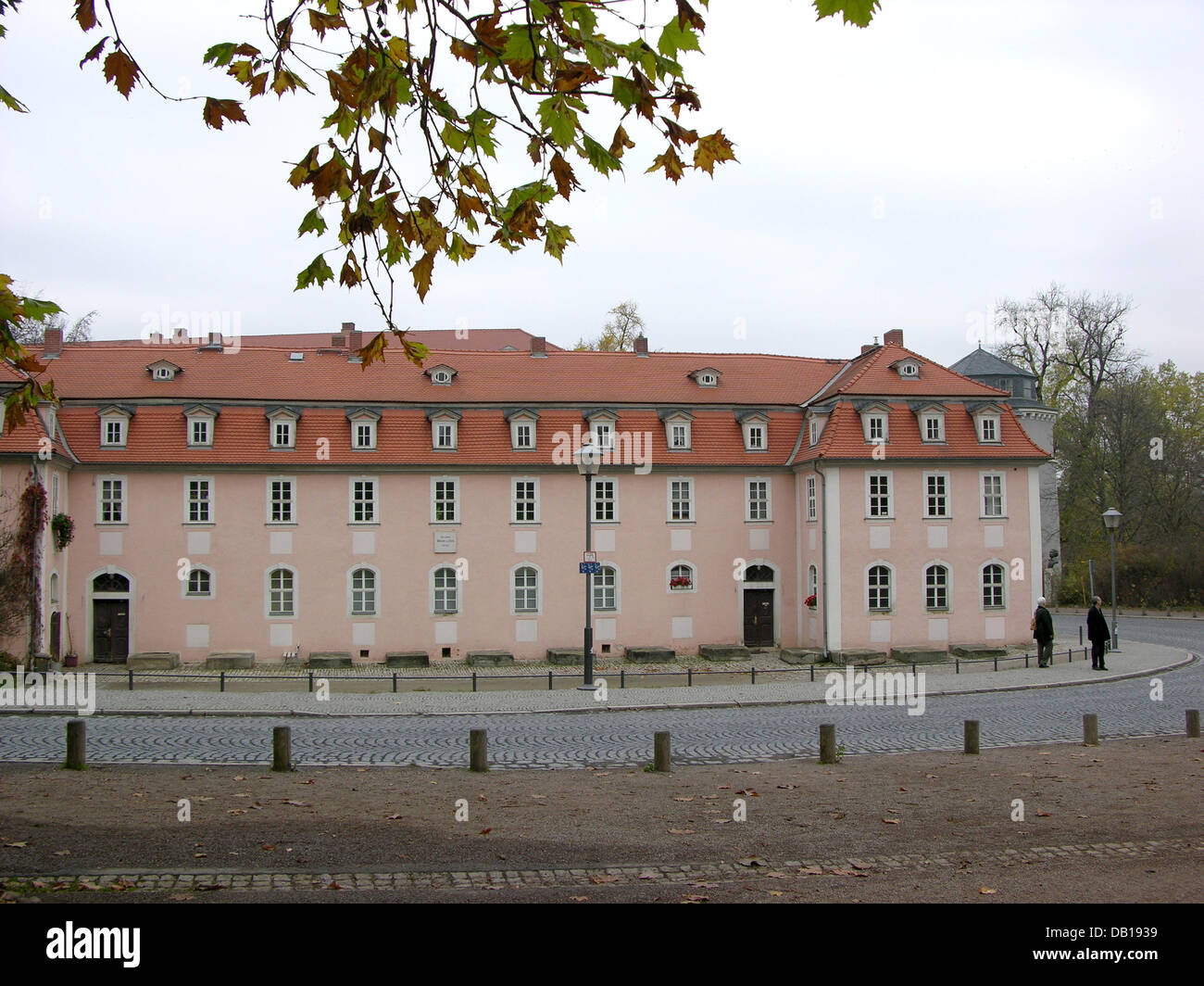 Das Bild zeigt das barocke Haus der Charlotte von Stein (1742-1827), ein Freund von Johann Wolfgang von Goethe in Weimar, Deutschland, 2005. Foto: Romain Fellens Stockfoto