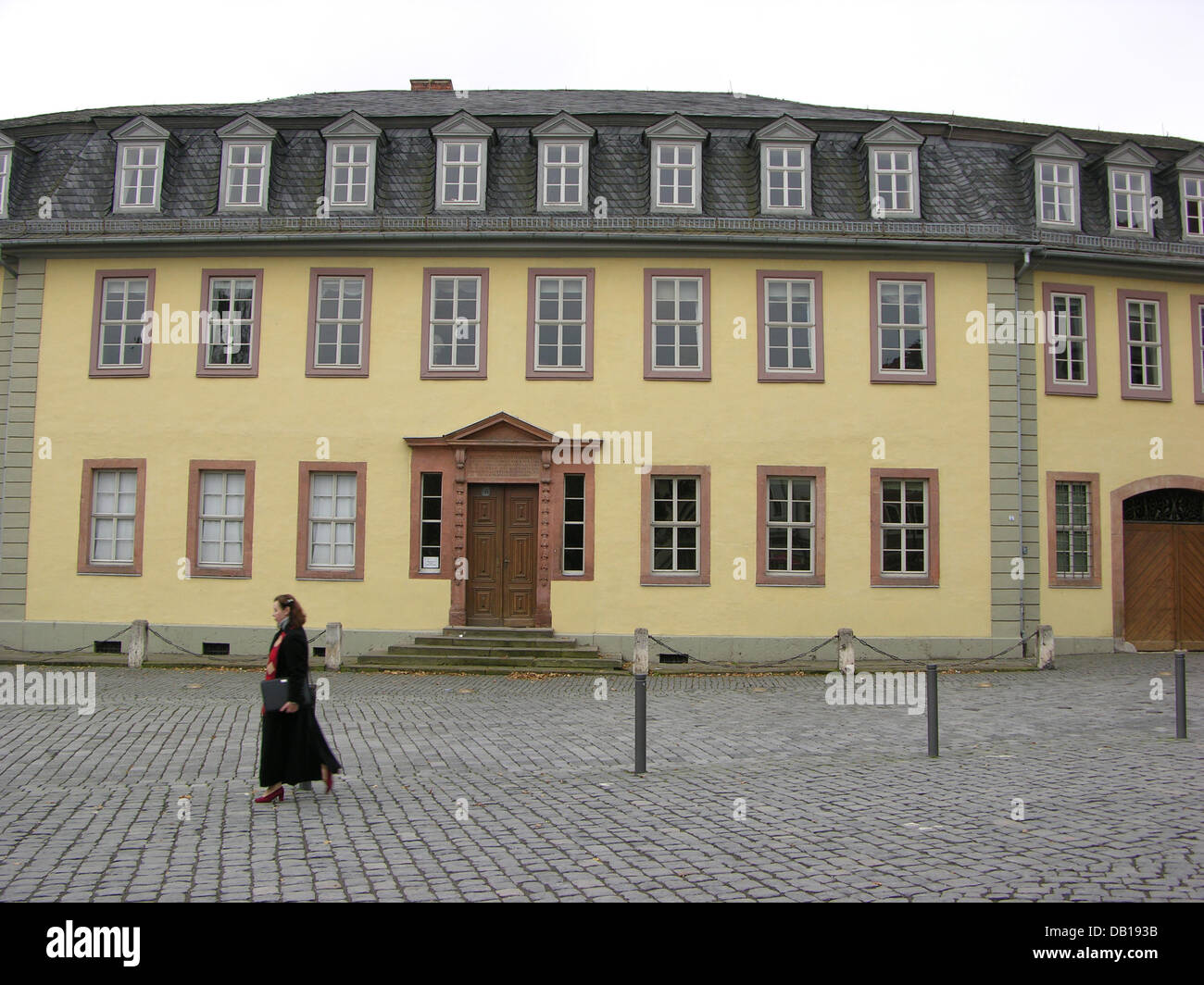 Das Bild zeigt das Geburtshaus von Johann Wolfgang von Goethe in Weimar, Deutschland, 2005. Foto: Romain Fellens Stockfoto