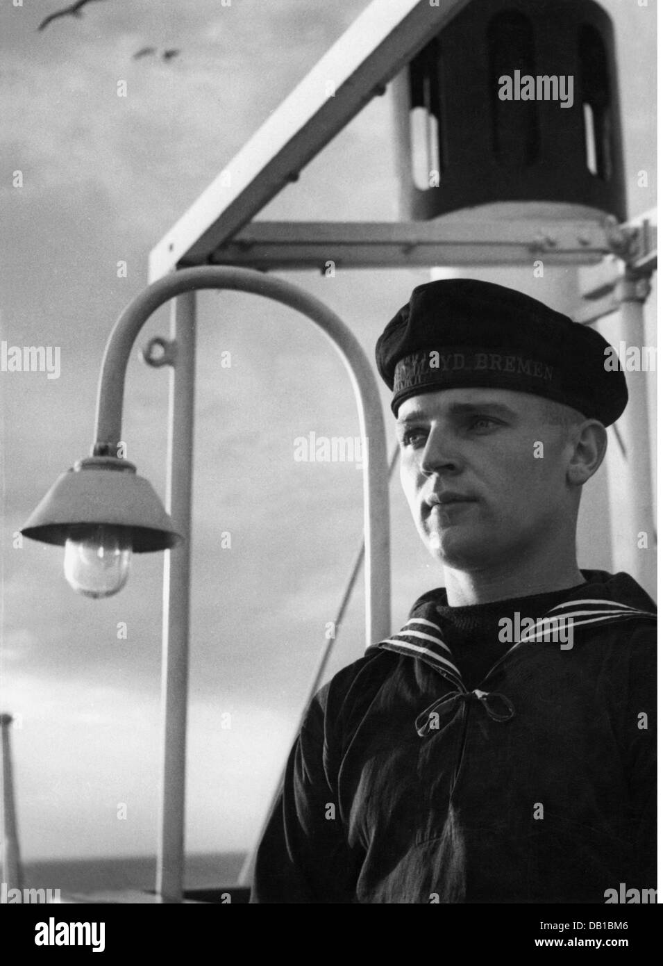 Transport / Transport, Navigation, Crew, Kabinenjunge, Norddeutscher Lloyd, 1930er Jahre, Zusatzrechte-Abfertigung-nicht vorhanden Stockfoto