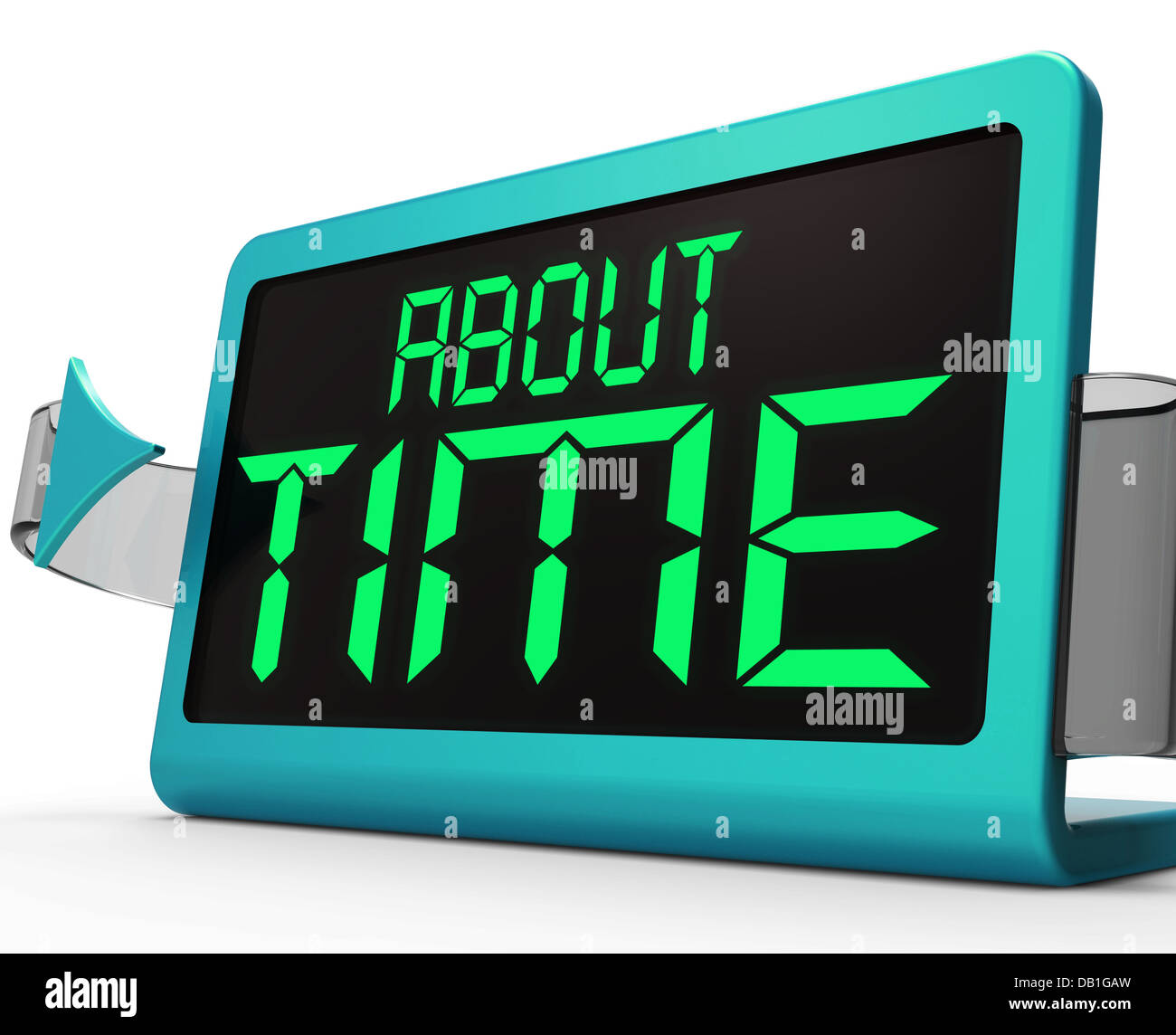 Über Time Clock zeigt spät und Langsamkeit Stockfoto